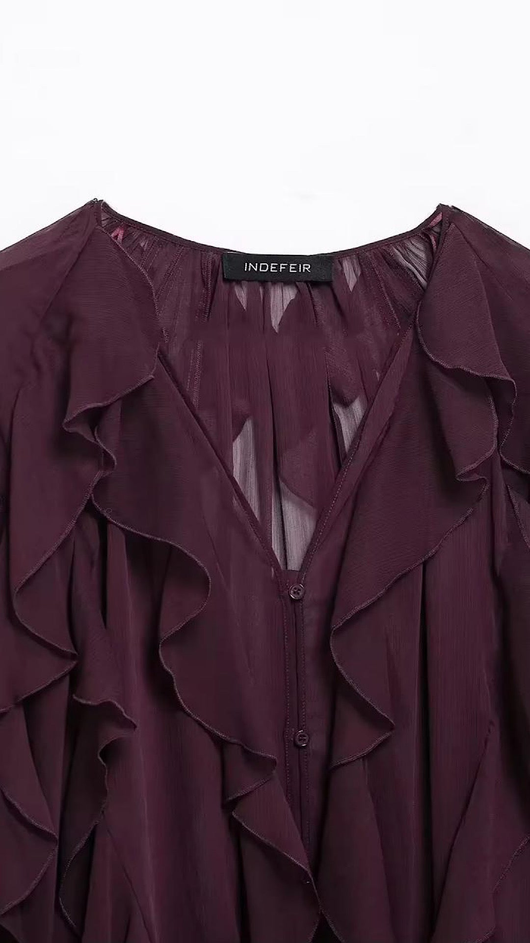 Mile Wine Blouse