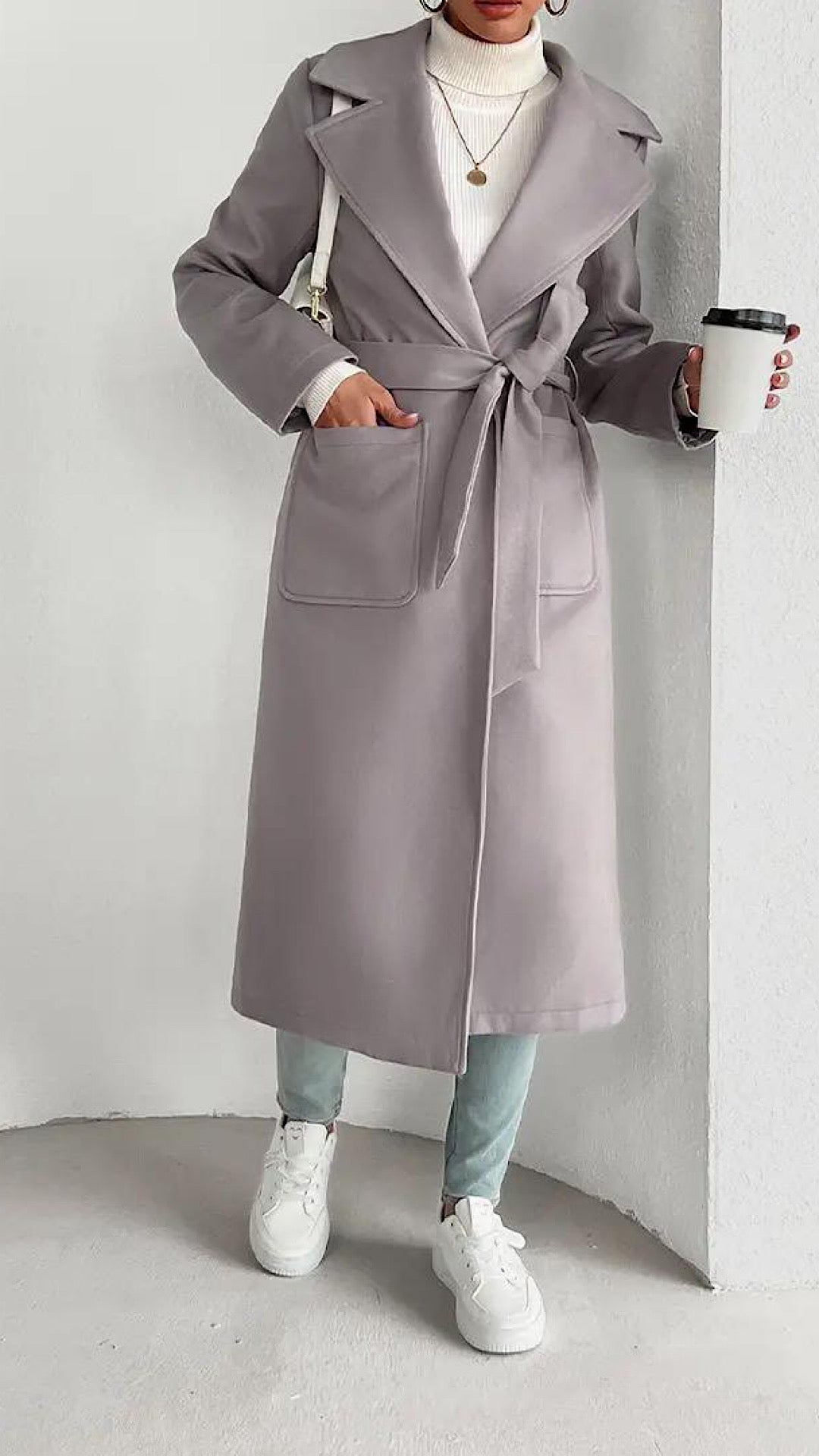 Belted Long Coat