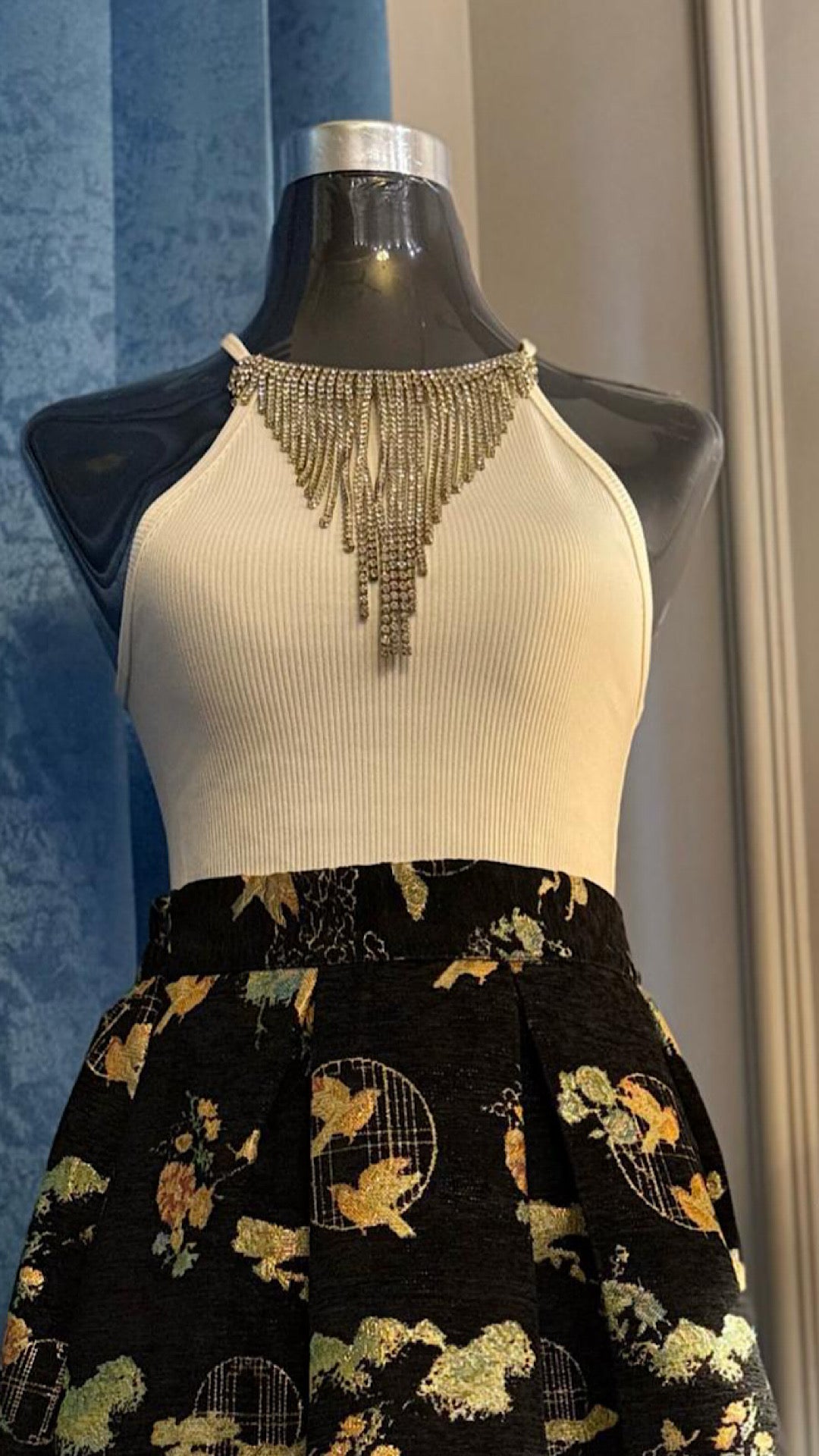Embellished Tassel Top