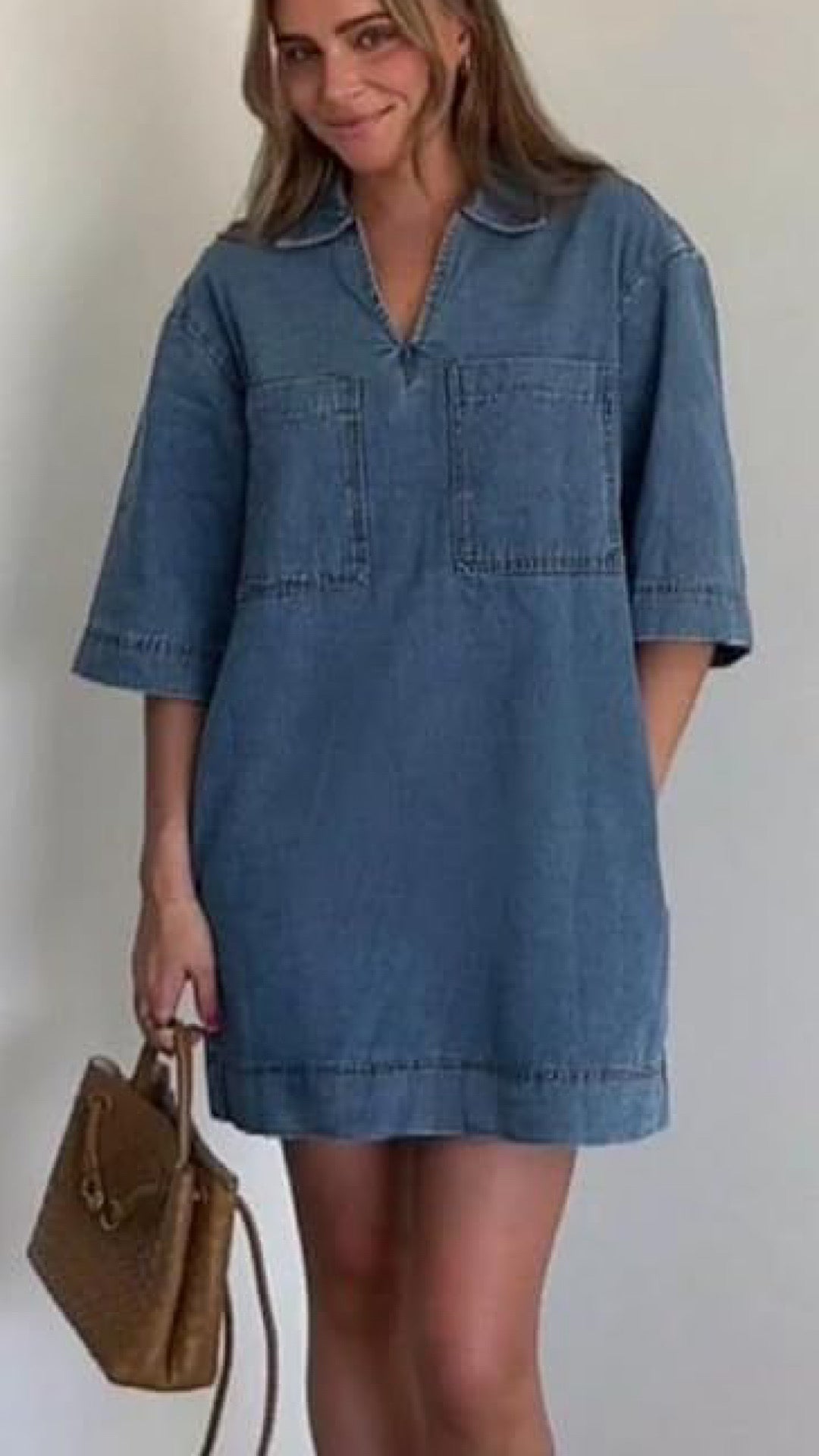 Denim Short Dress