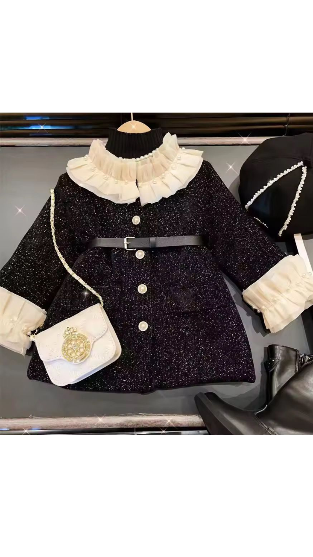 Ruffled Up Coat Dress