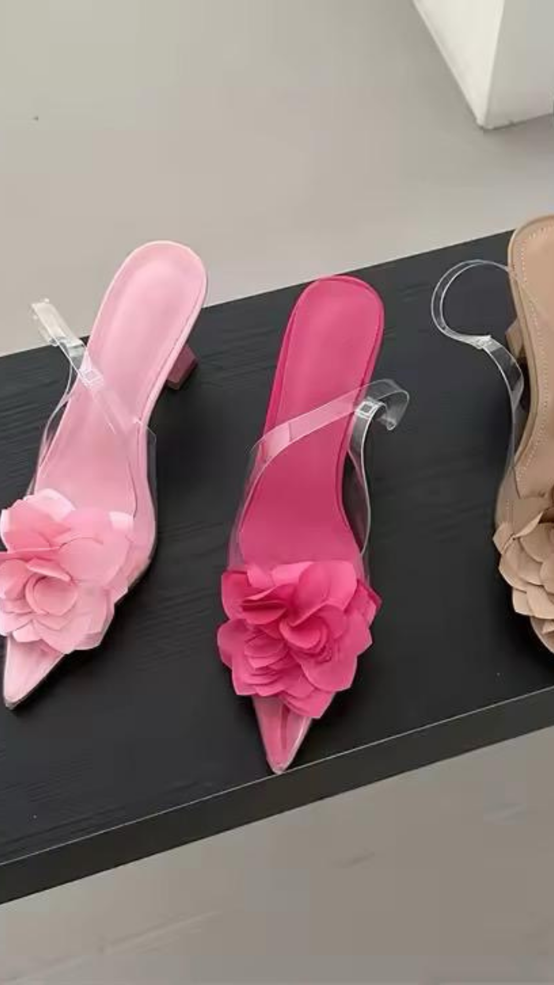 Floral Appliqués Heels