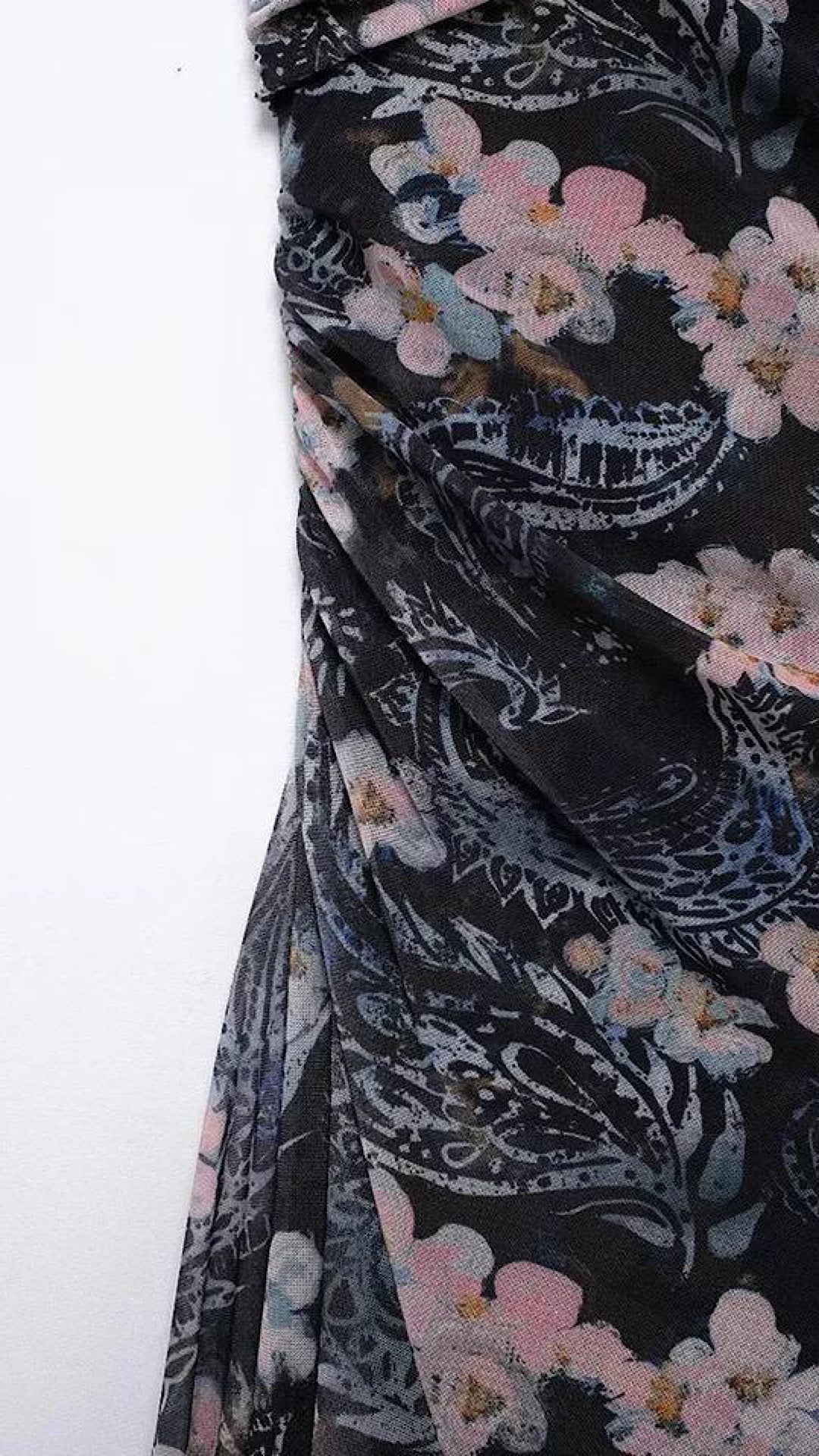 Printed One Shoulder Dress