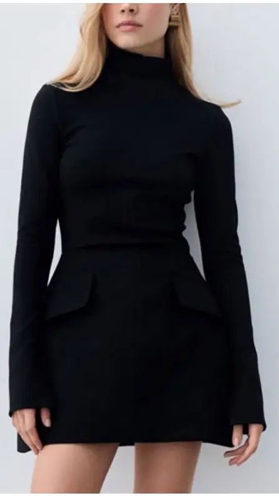 Solid Mini Dress