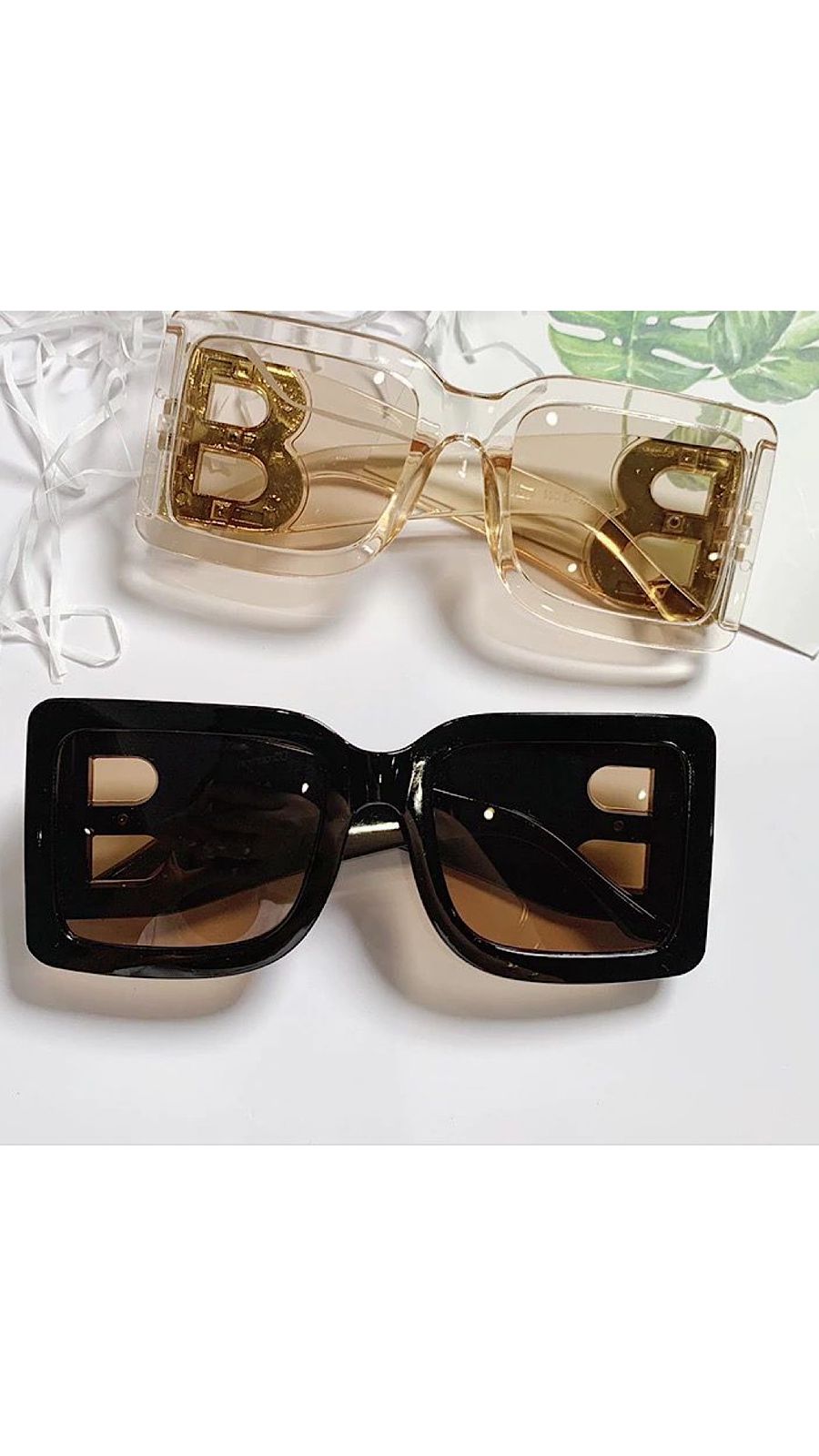 Letter "B" Square Sunglasses (PRE ORDER ONLY)