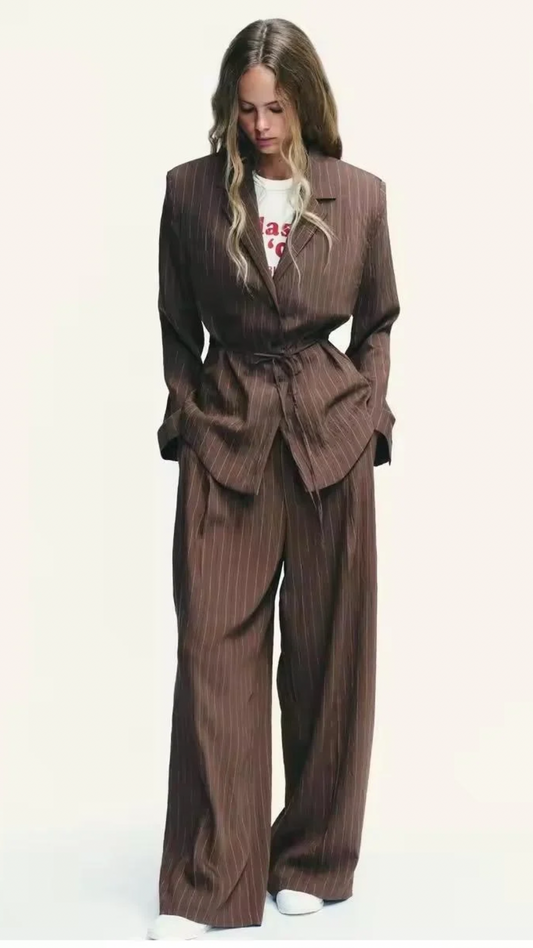 Knotted Striped Coord Set