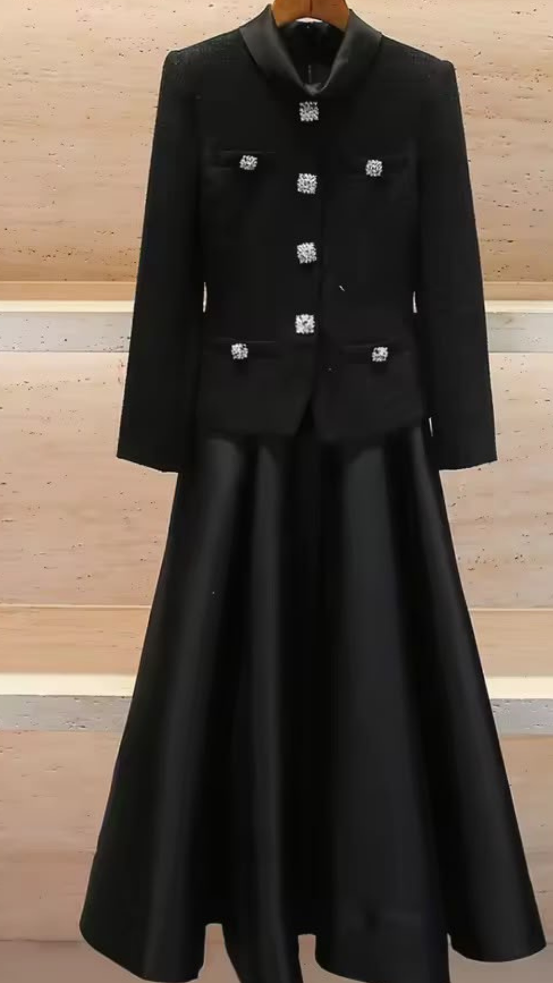 Victorian tweed splice dress