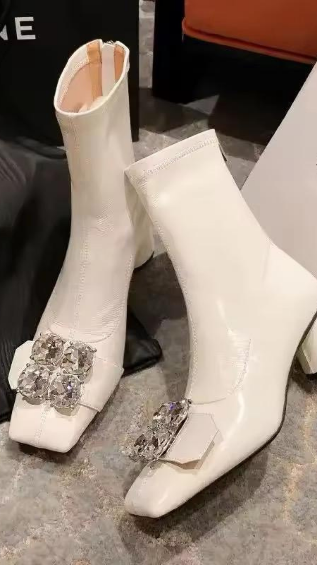 Embellished Buckle Boots