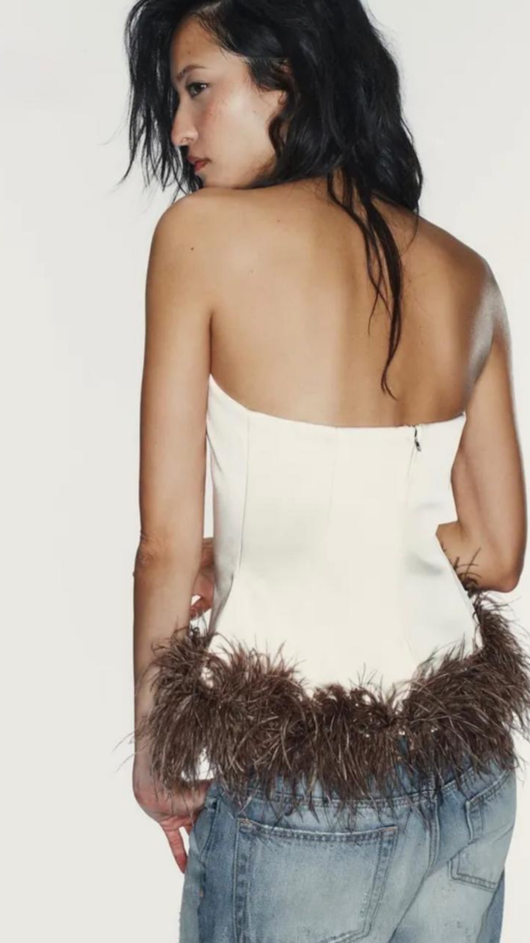 Feather Tube Top
