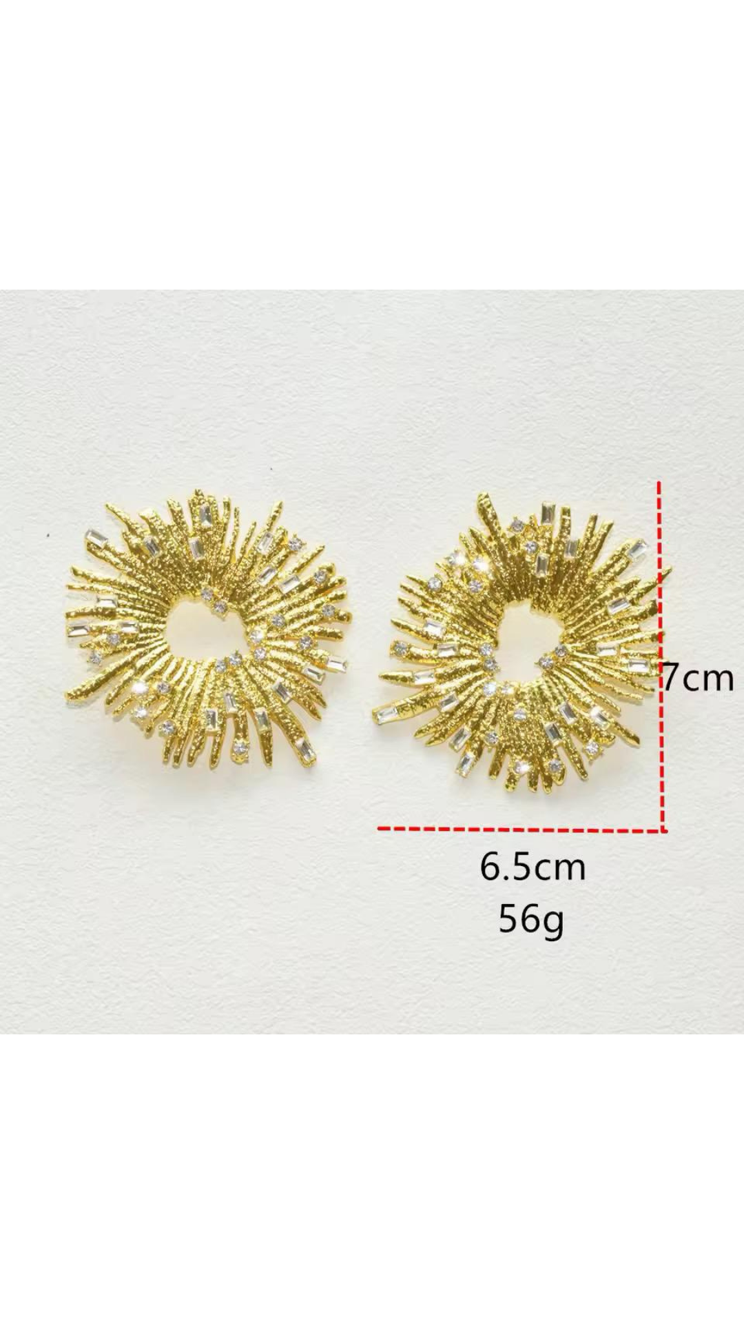 Sun earrings