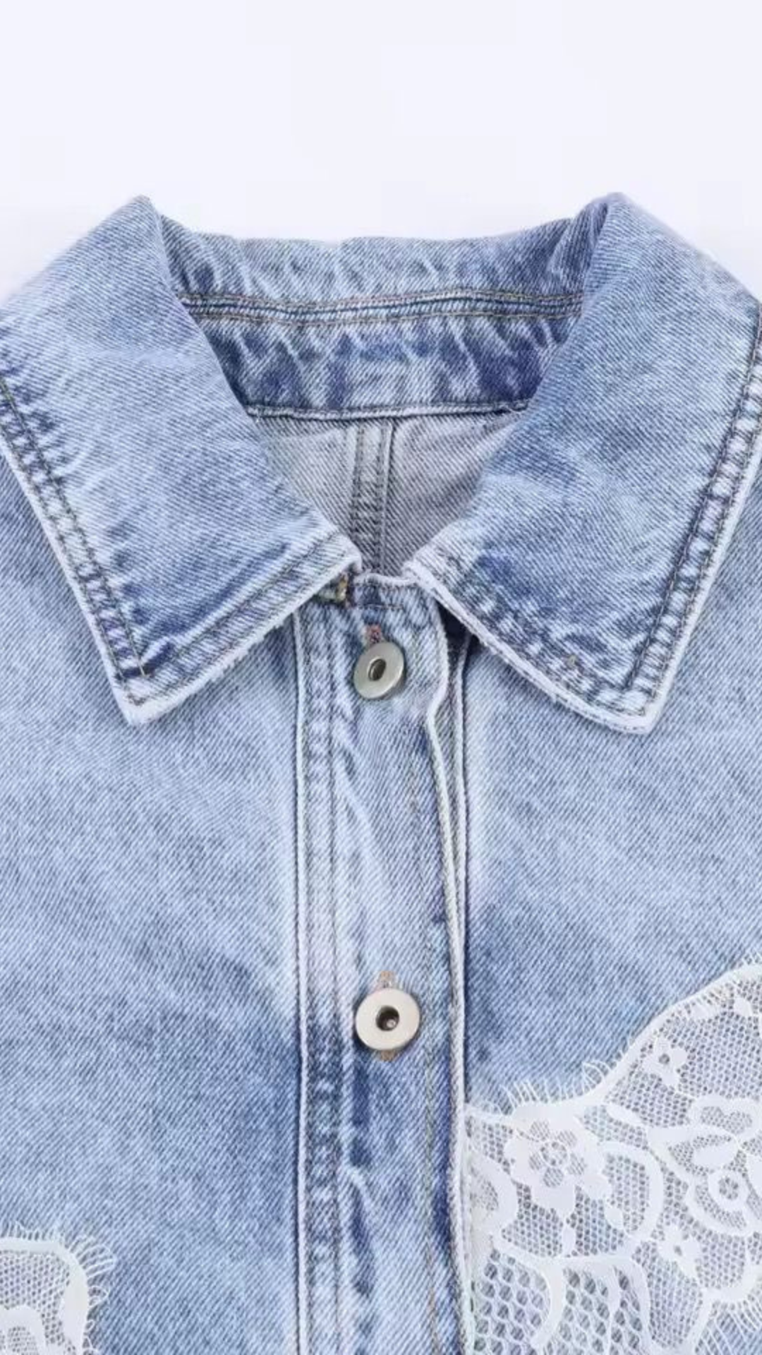 Denim Lace Set