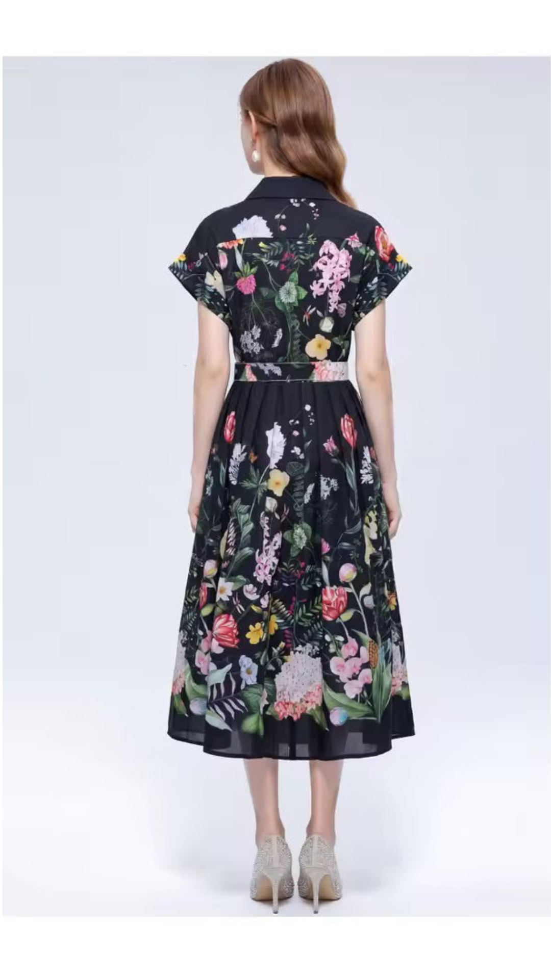 Floral belted dress