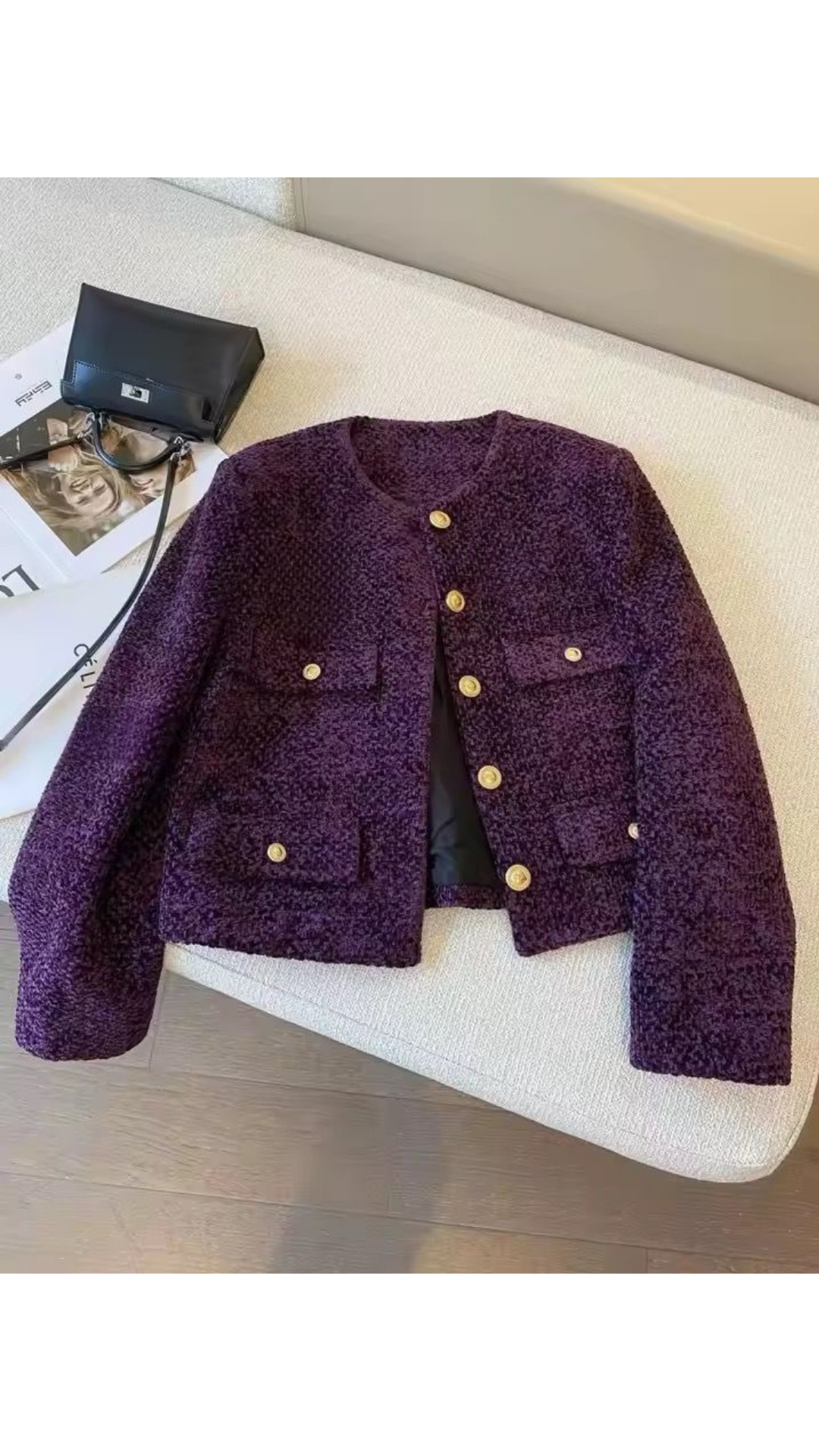 Solenne tweed blazer
