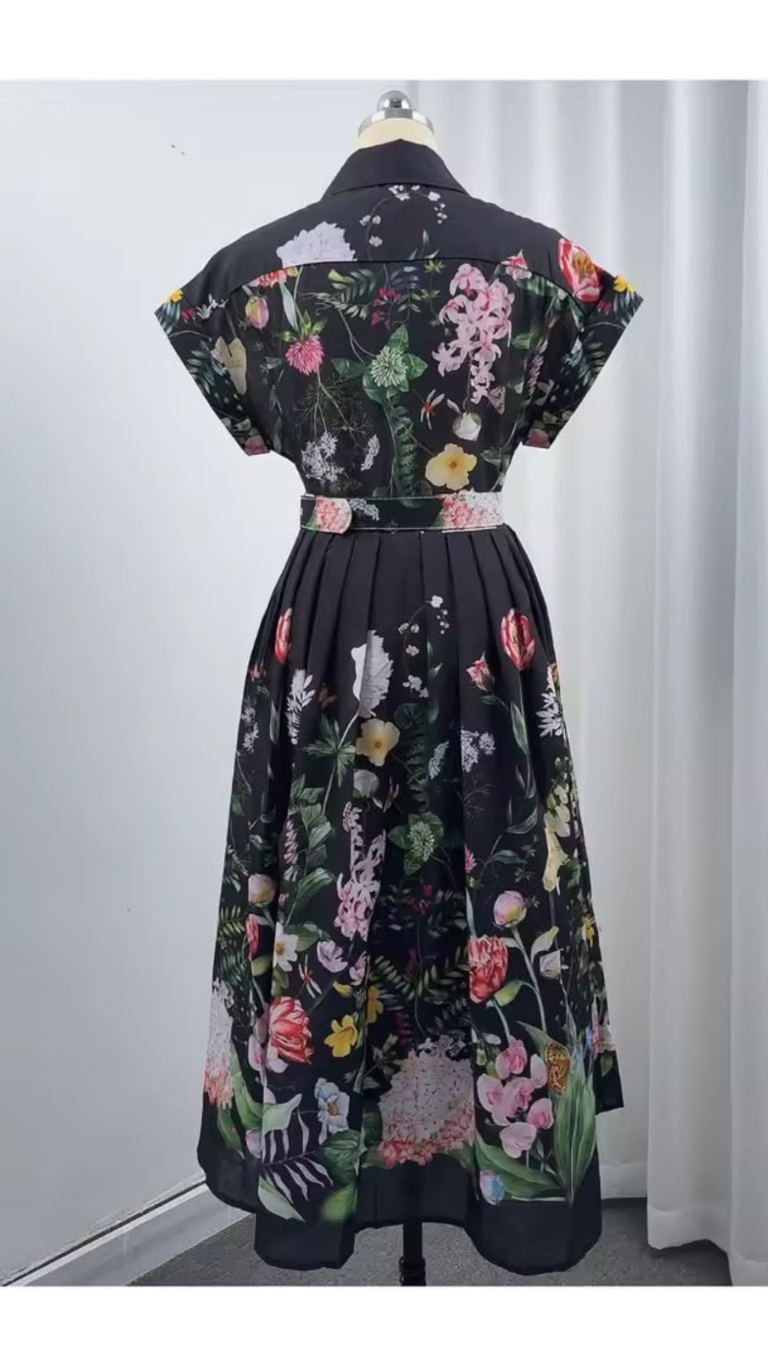 Floral belted dress