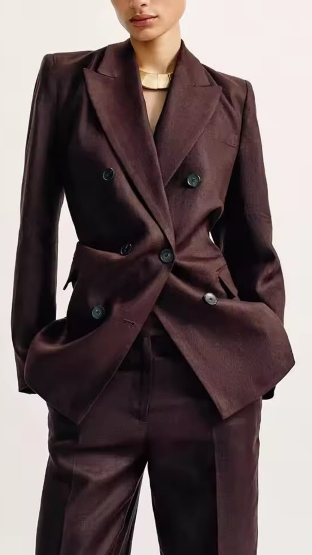 Double breasted blazer and pants