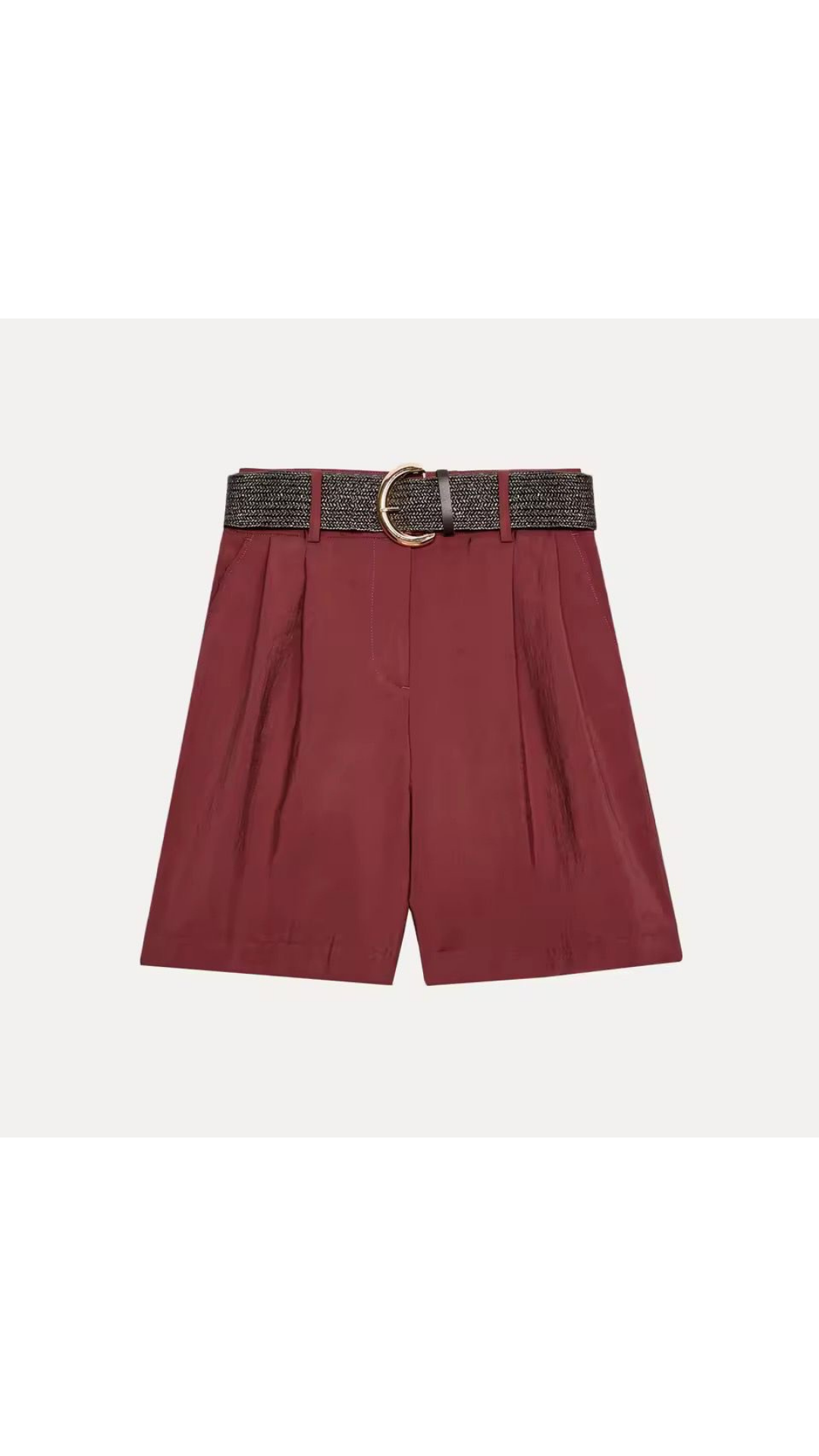 Belted shorts