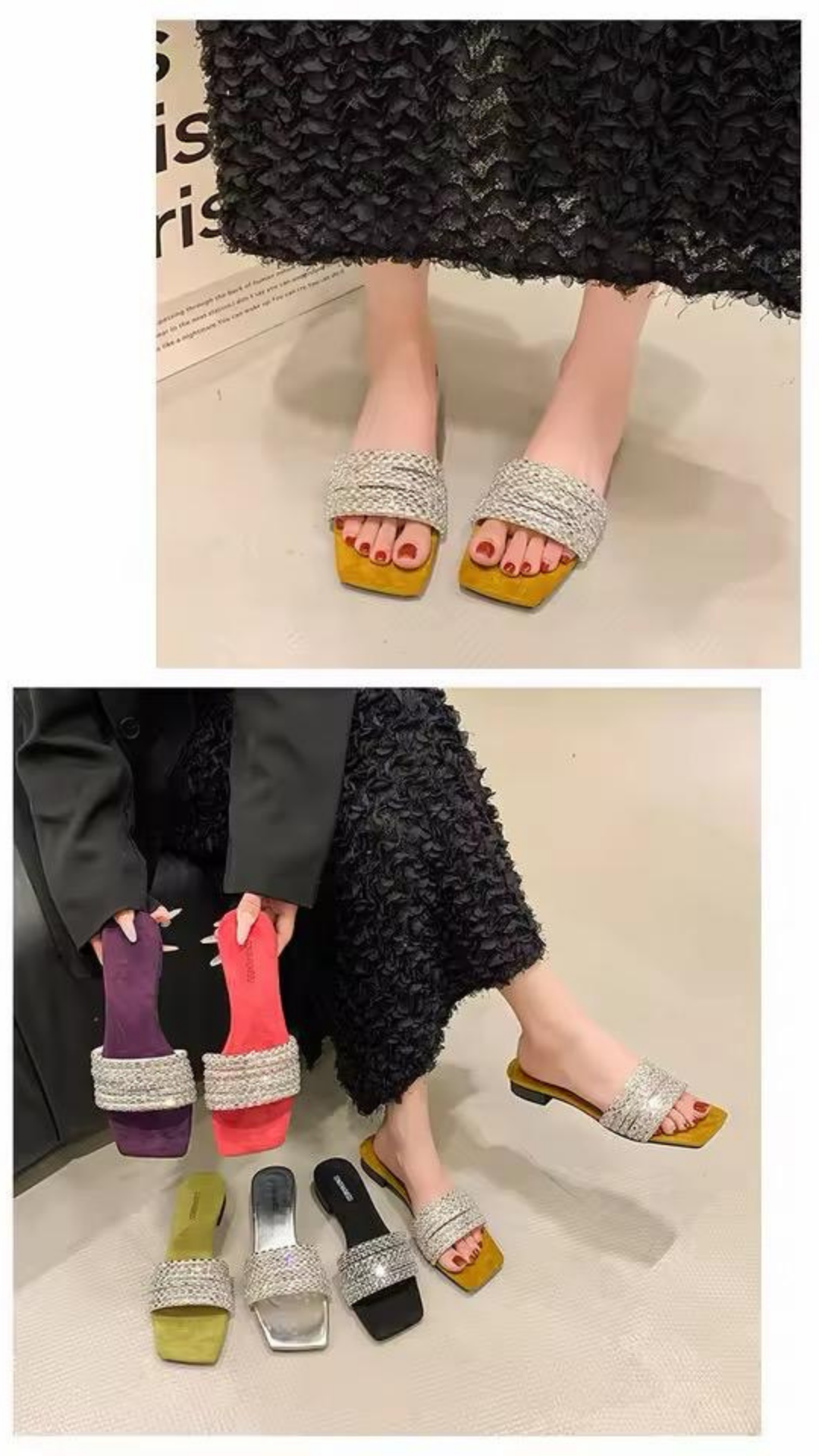Sequinned flats