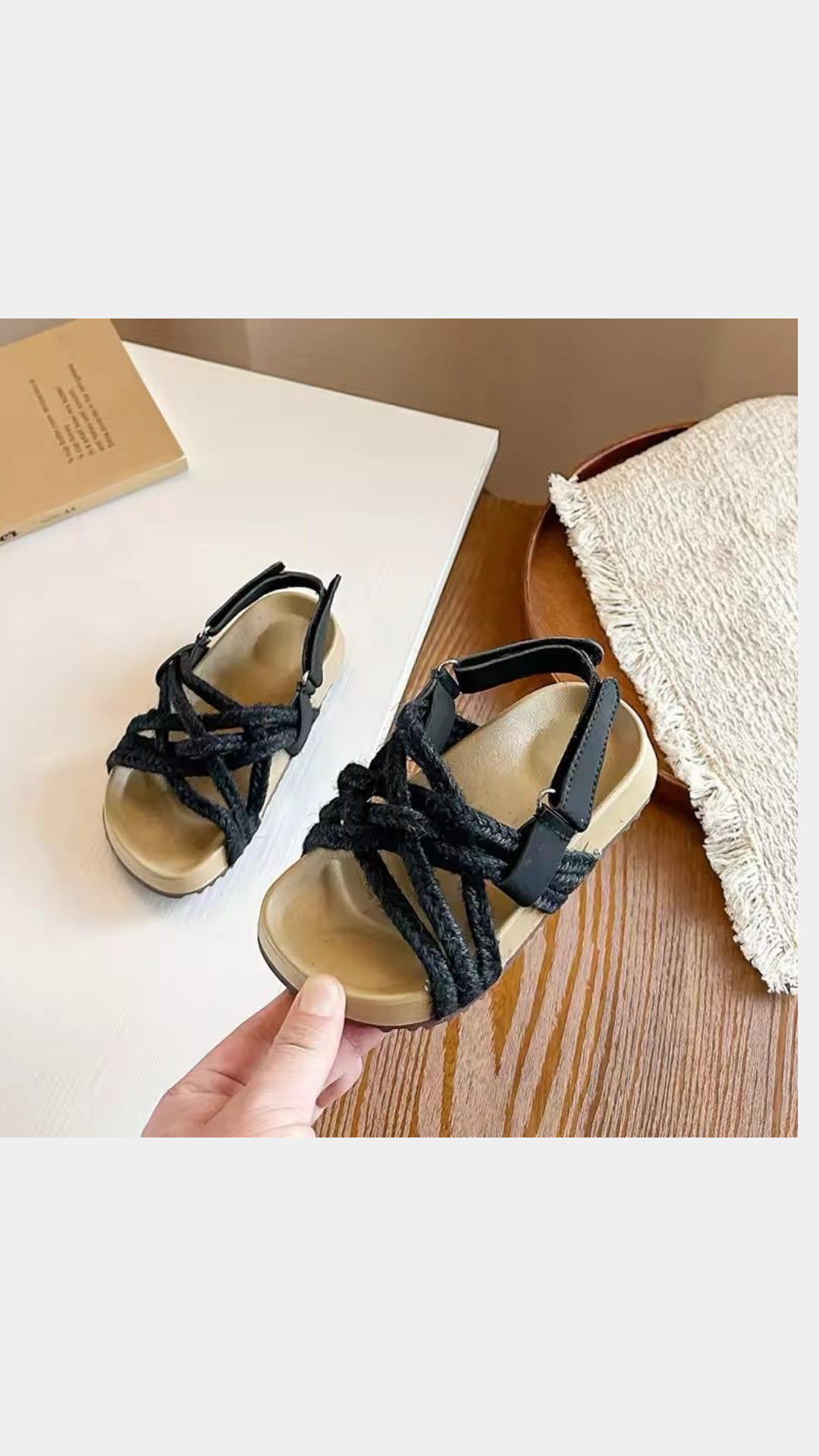 Criss cross sandals