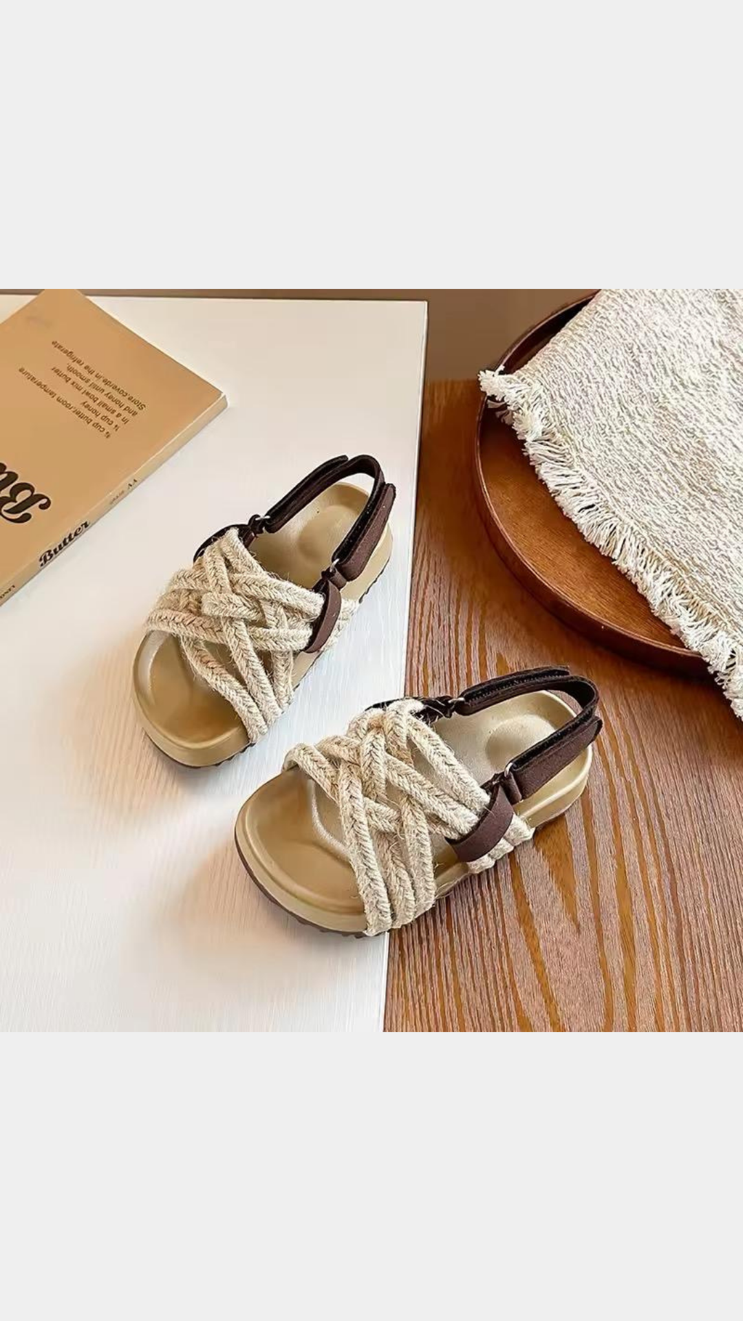 Criss cross sandals