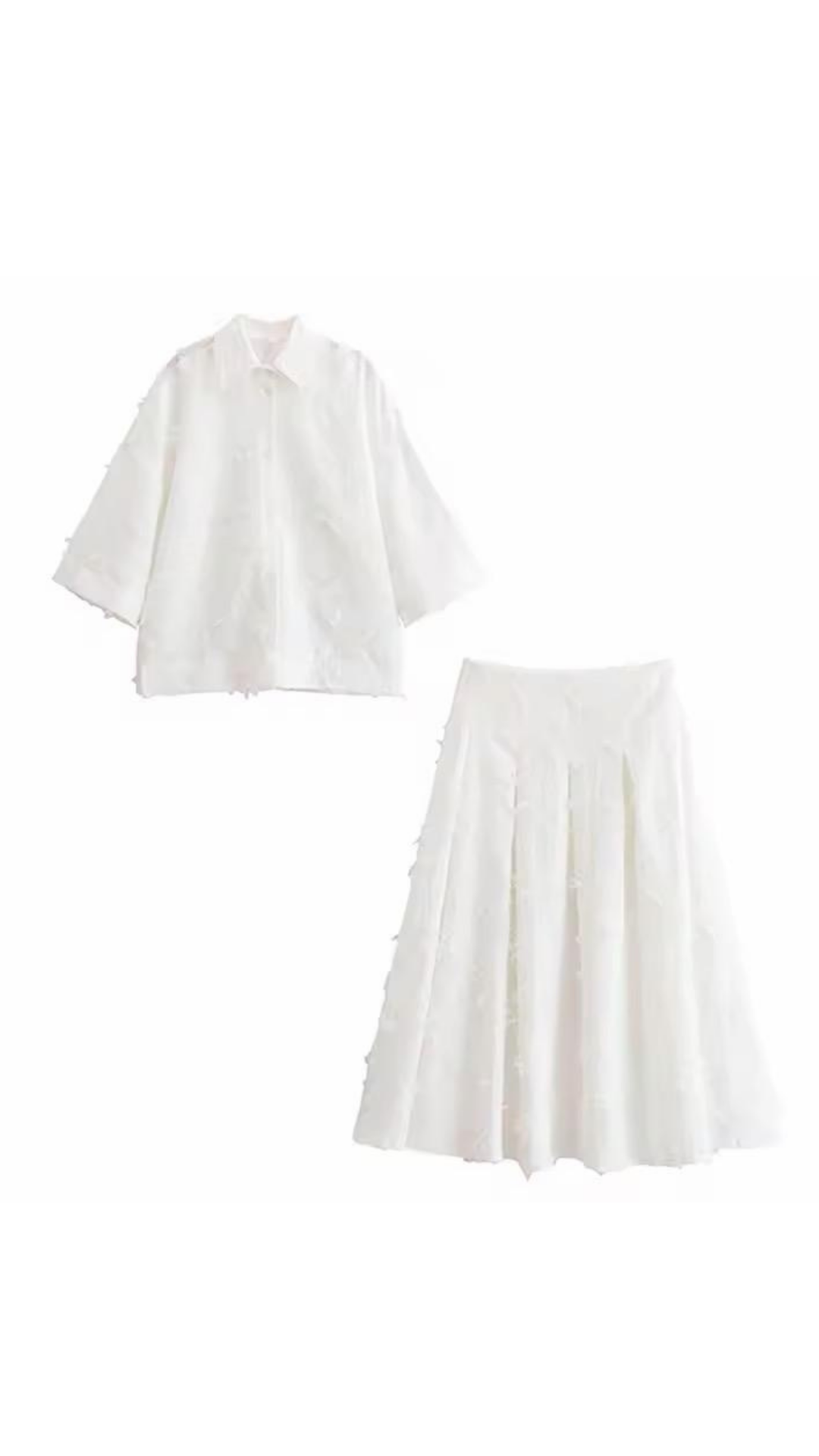 Fringed Skirt & Shirt