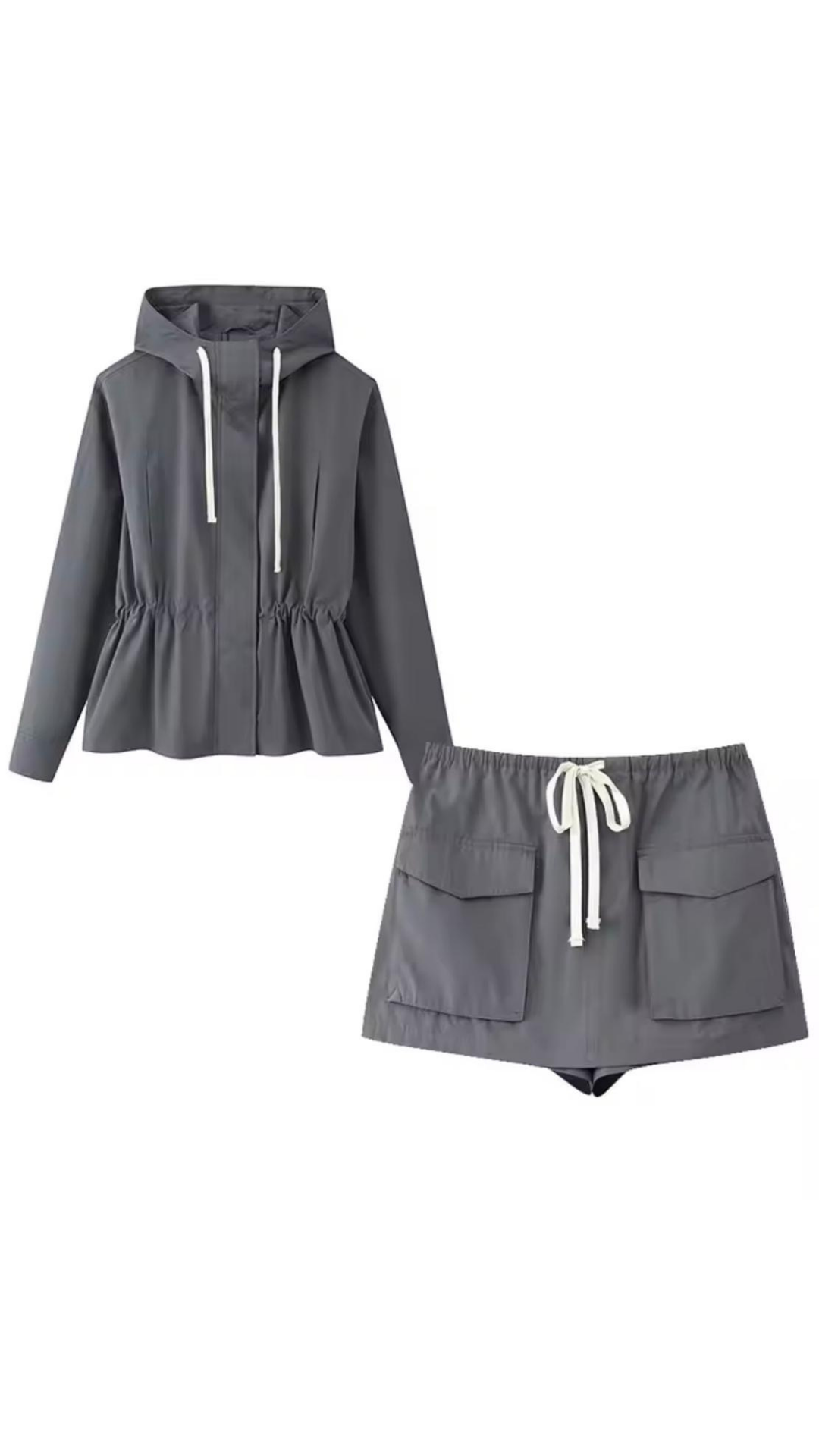 Zipper Jacket & Skort