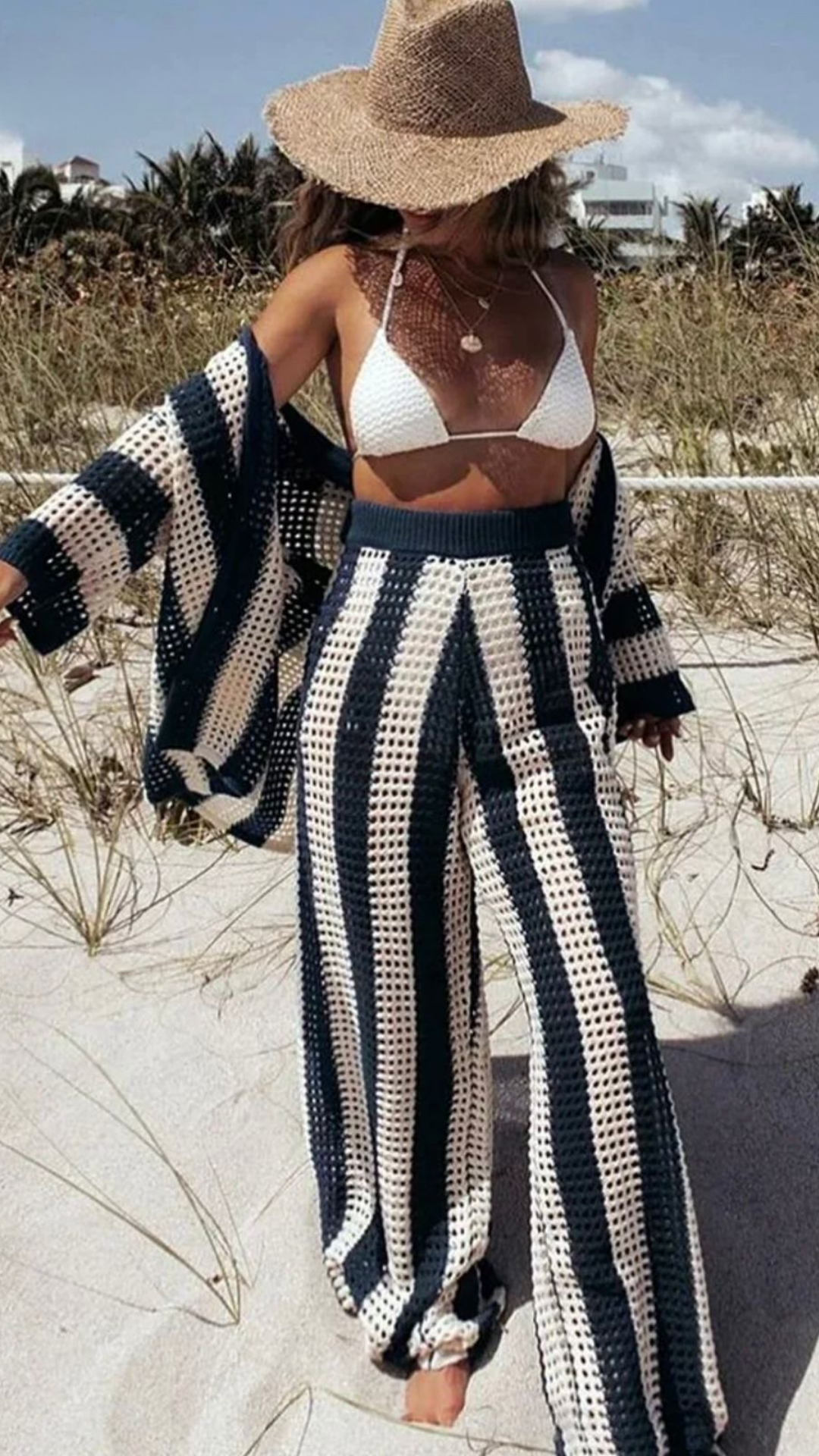 Knitted Beach Wear Set