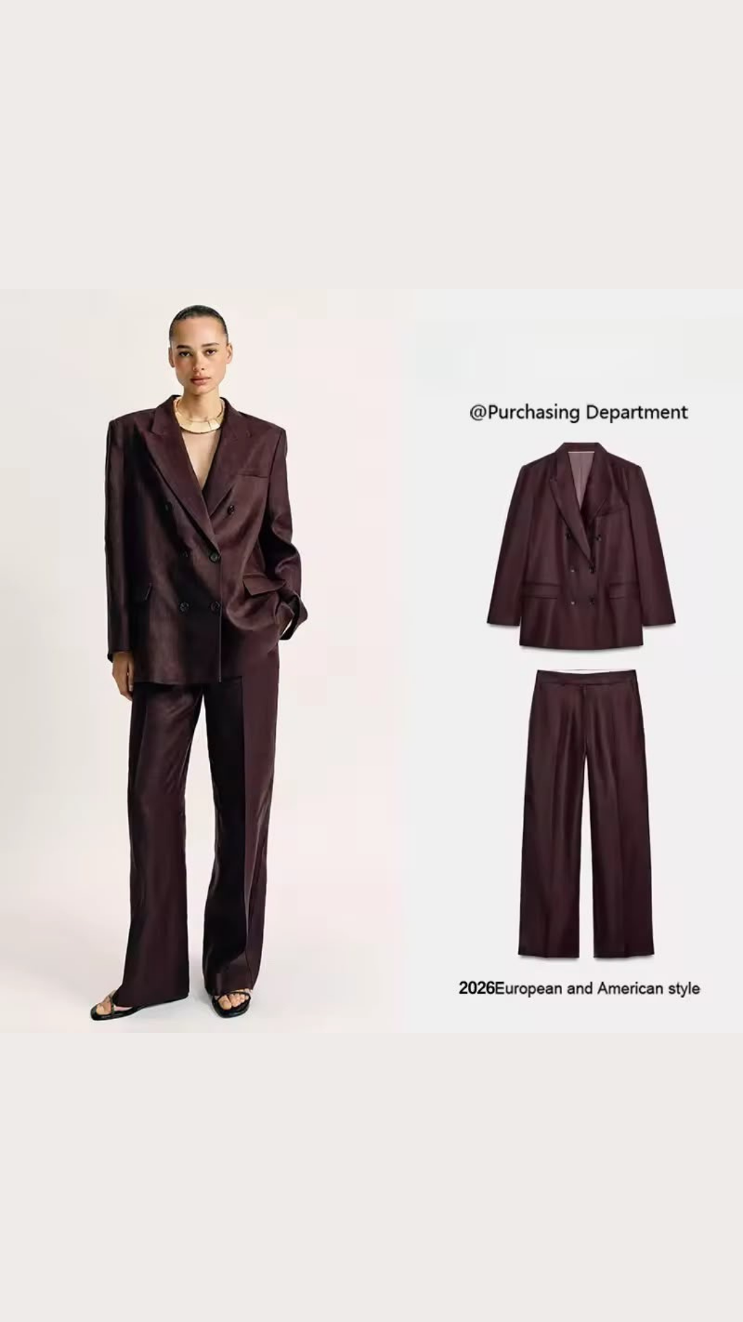 Double breasted blazer and pants