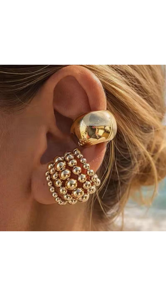 Clipped earrings