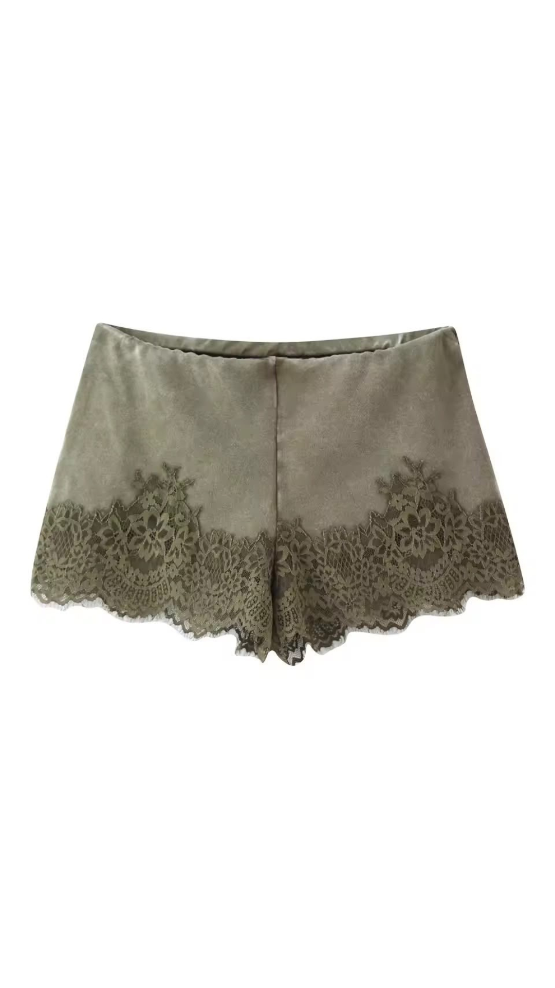 Lace top and shorts set