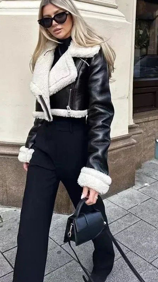 Faux Leather Jacket