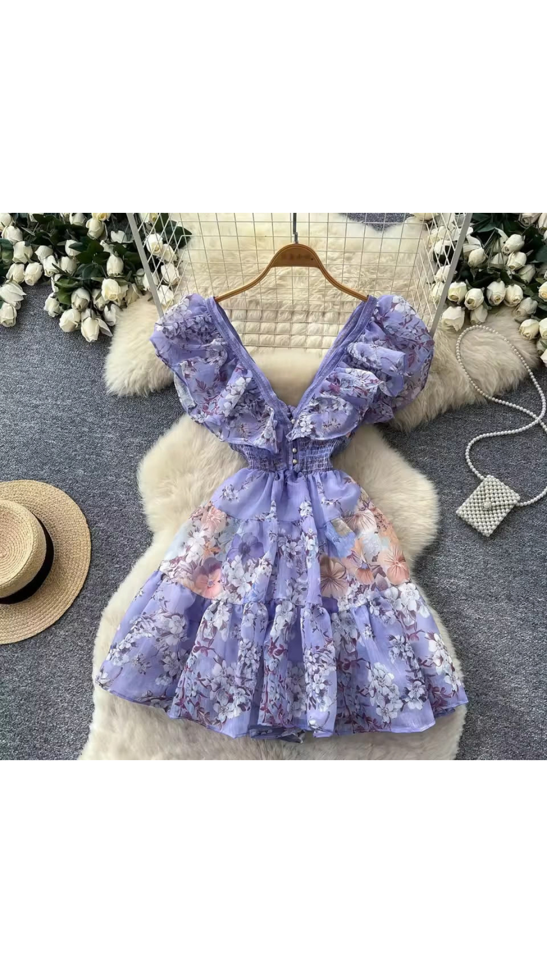 Ruffled party dress