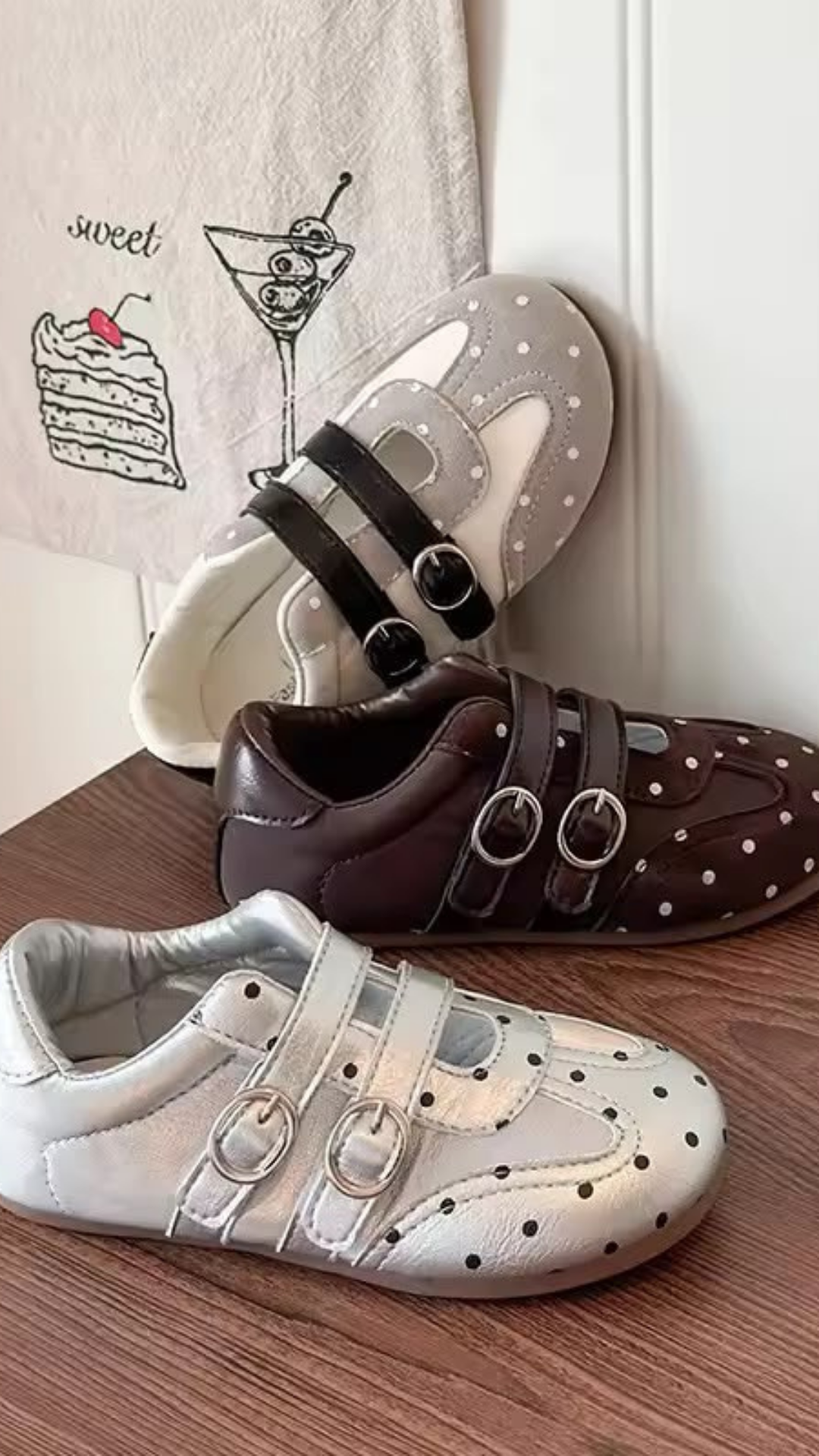 Polka Strappy Shoes