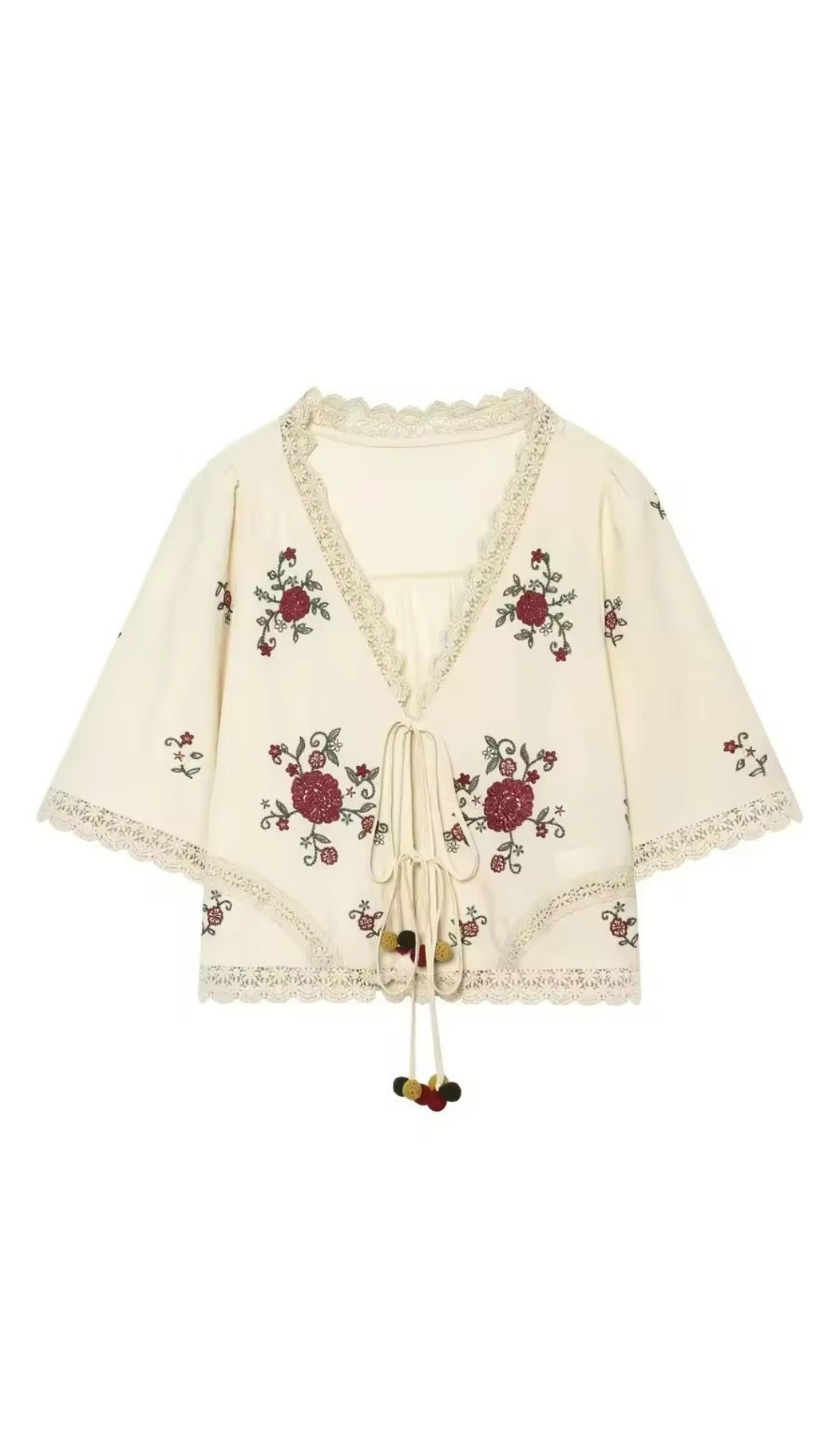 Embroidered top & Shorts set
