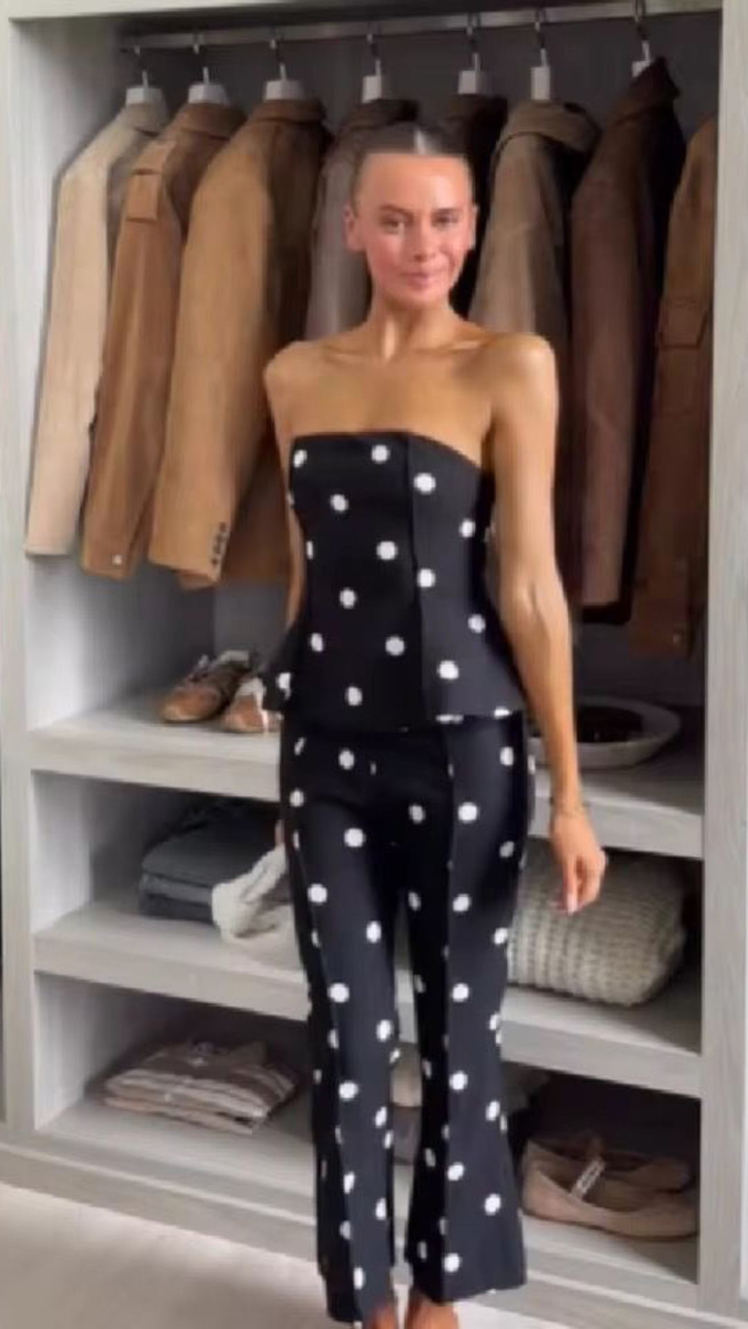 Polka dot jumpsuit