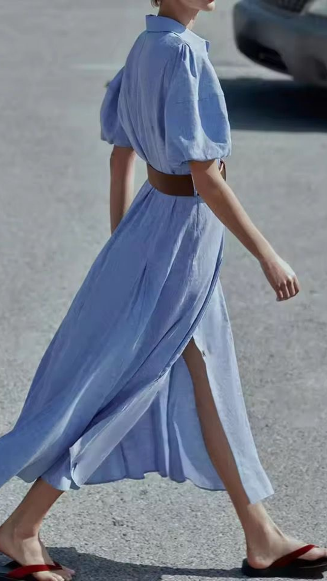 Mir Belted Long Dress