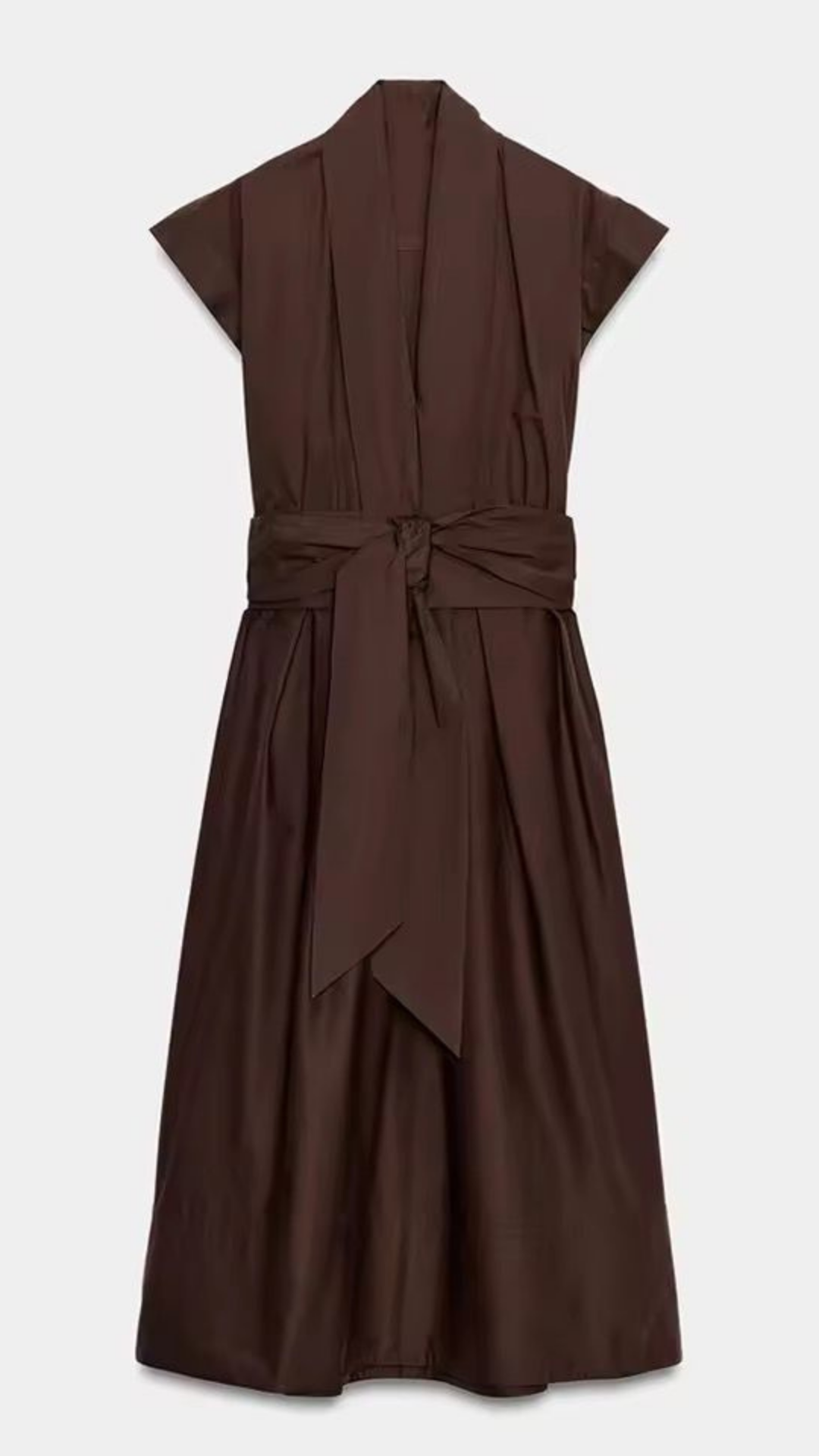 Belted Long Dress