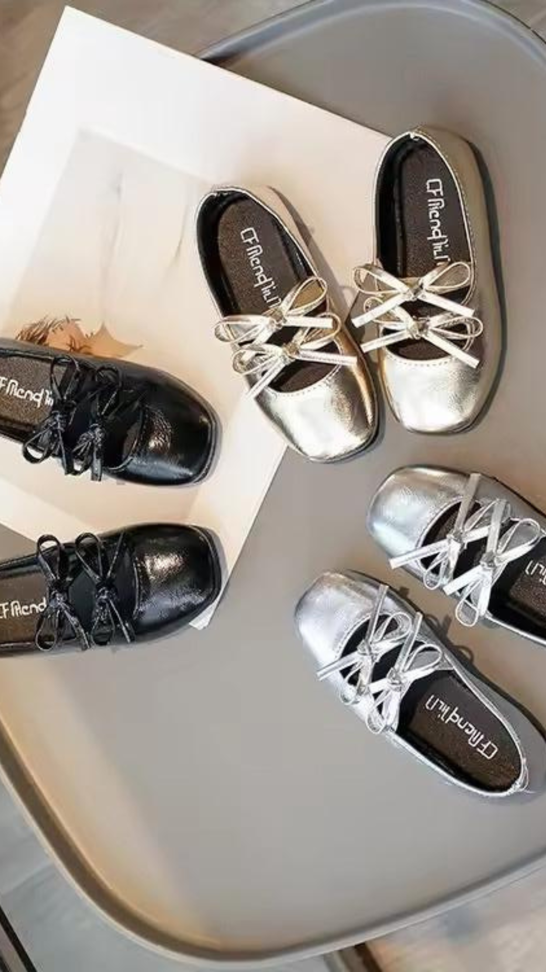 Double Bow Ballerinas