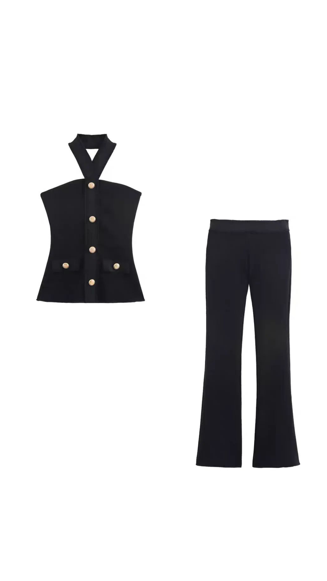 Halter Top Pant Set