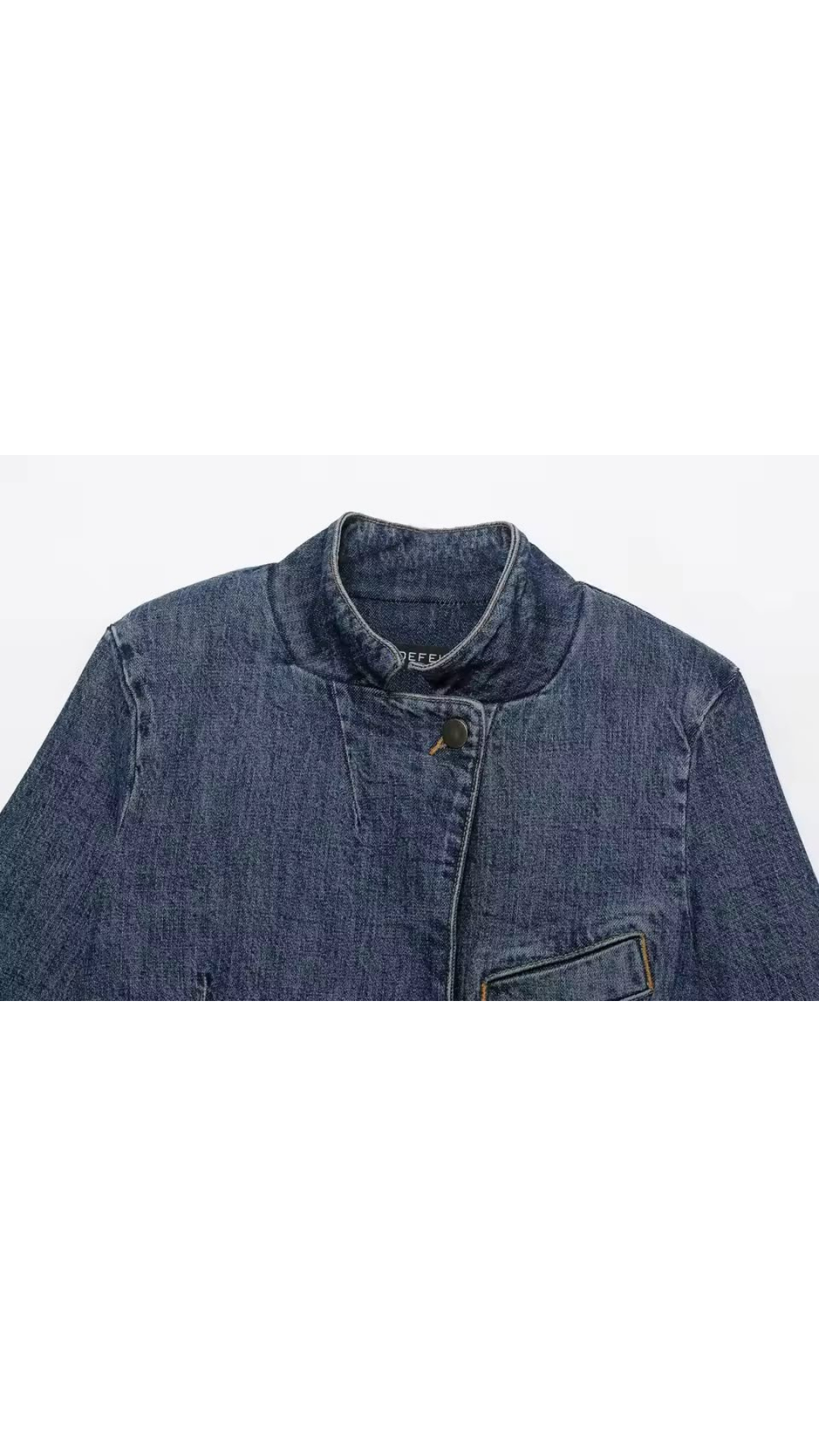 Crop denim jacket