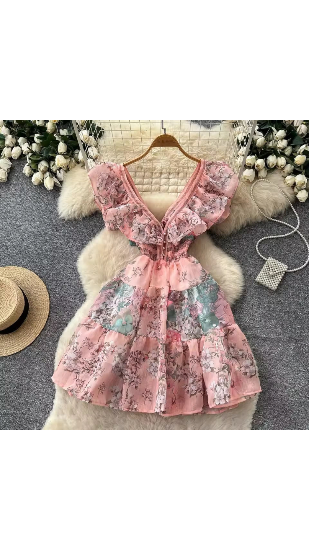Ruffled party dress