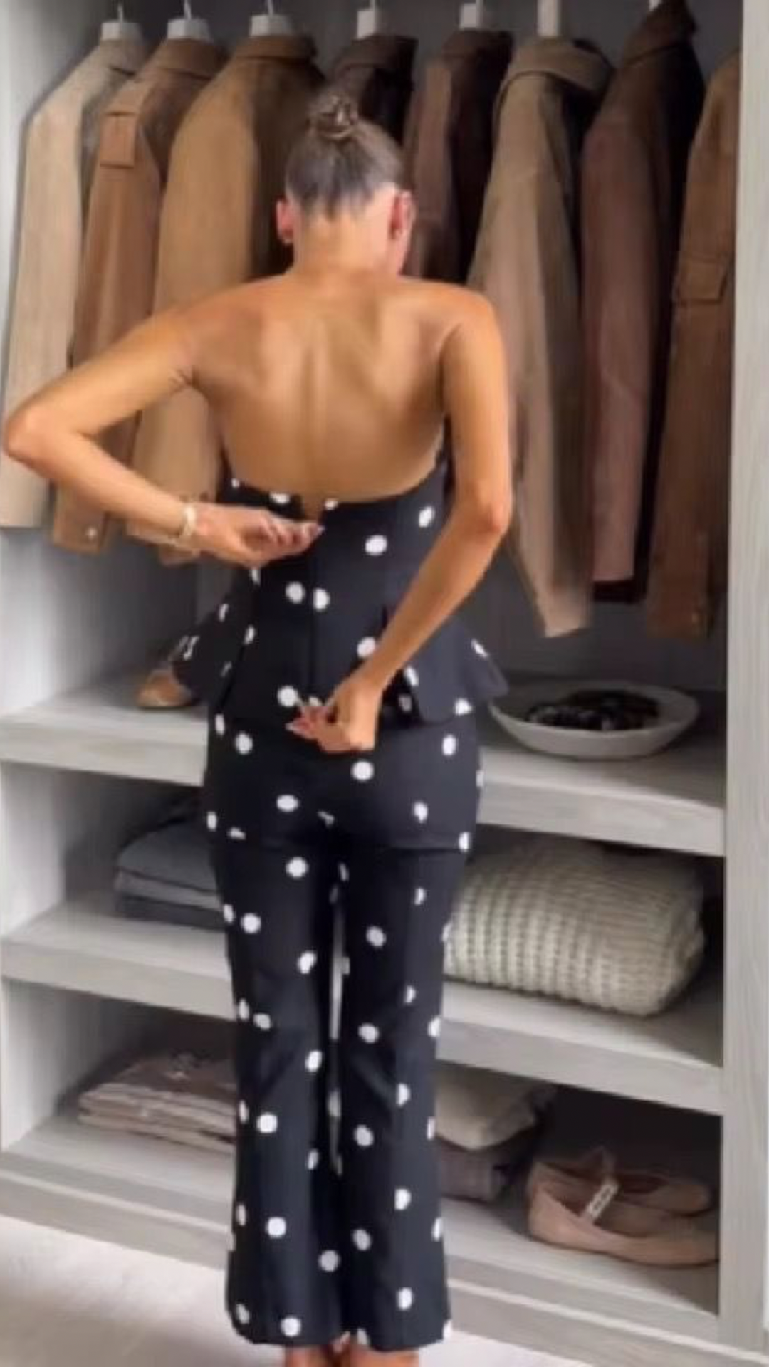 Polka dot jumpsuit
