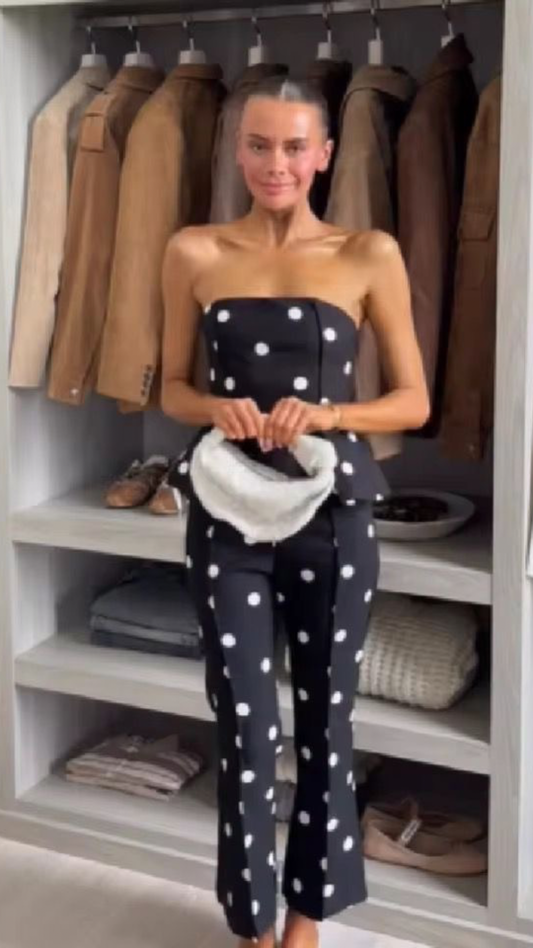 Polka dot jumpsuit