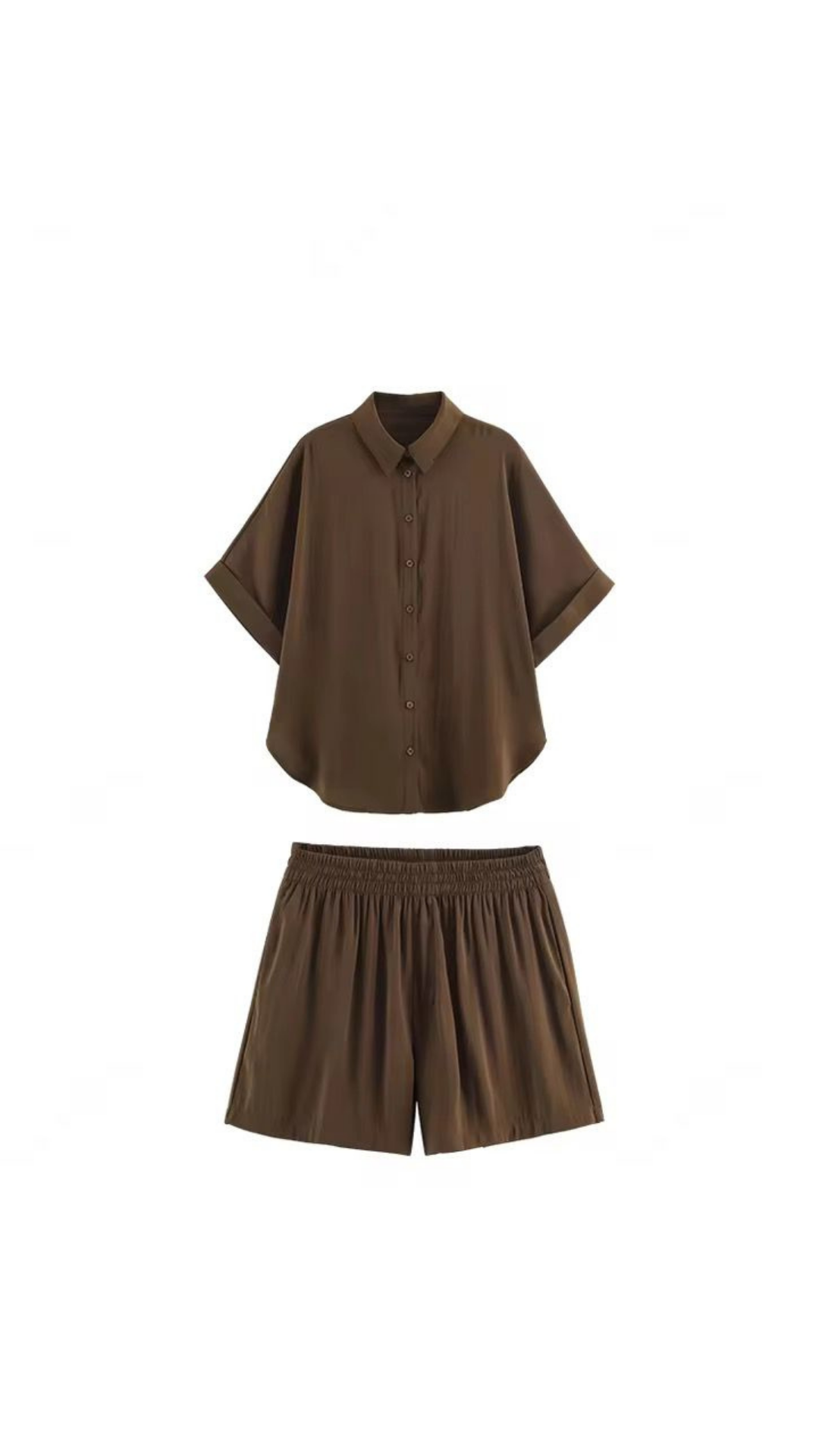 Solid comfy shirt and shorts