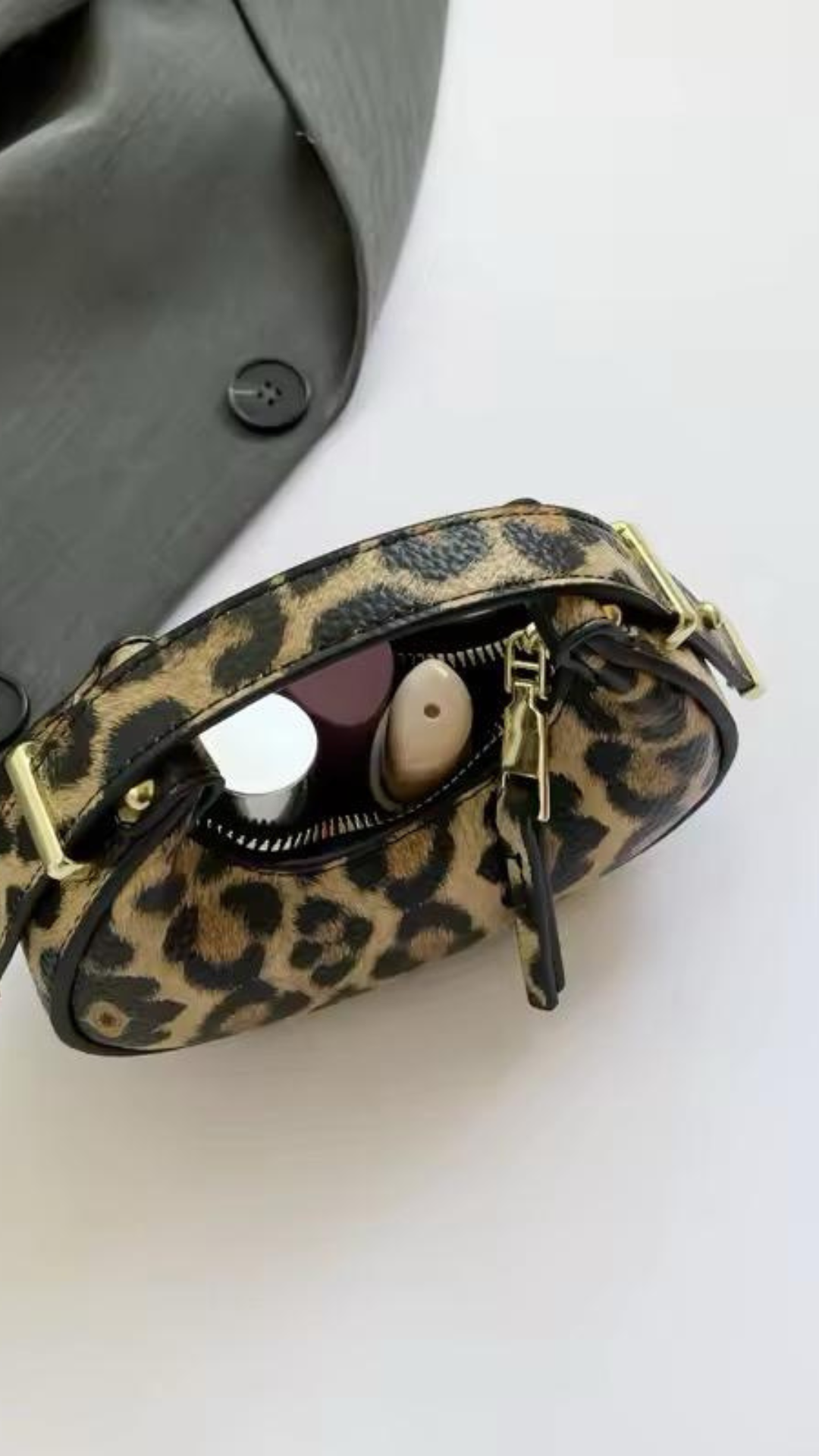 Faux Animal Print Bag
