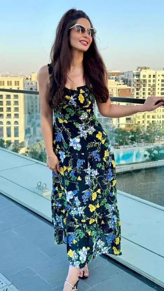 Embroidered Floral Dress