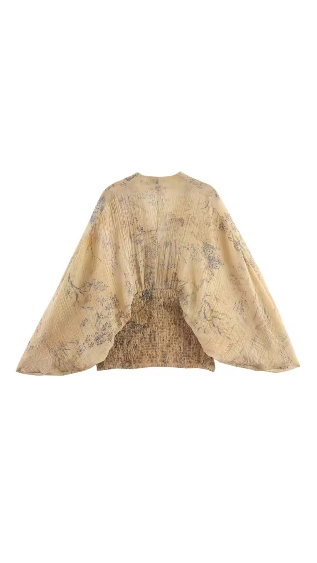 Printed cowl top