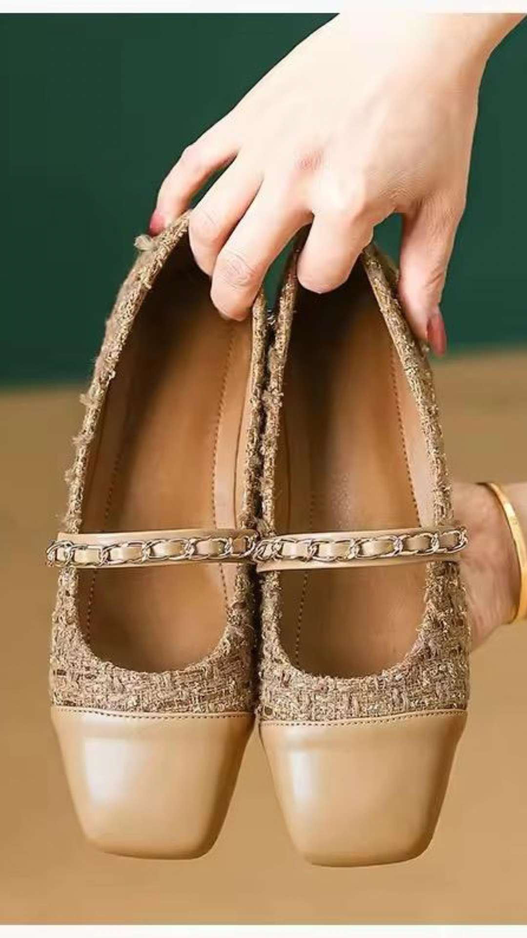 Tweed Ballerinas
