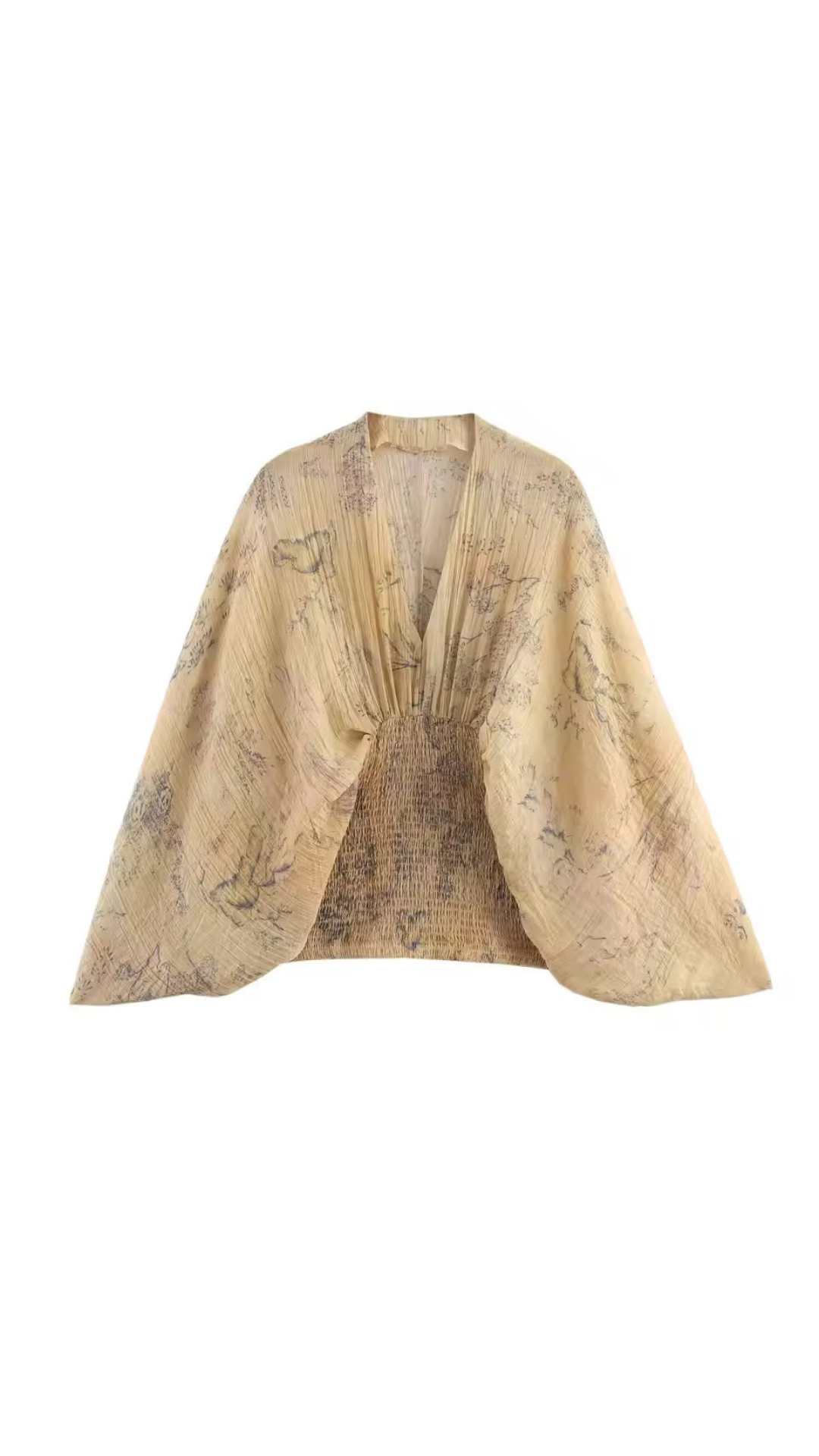Printed cowl top