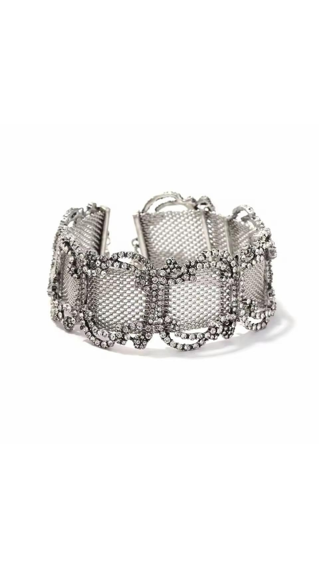 Rhinestone choker