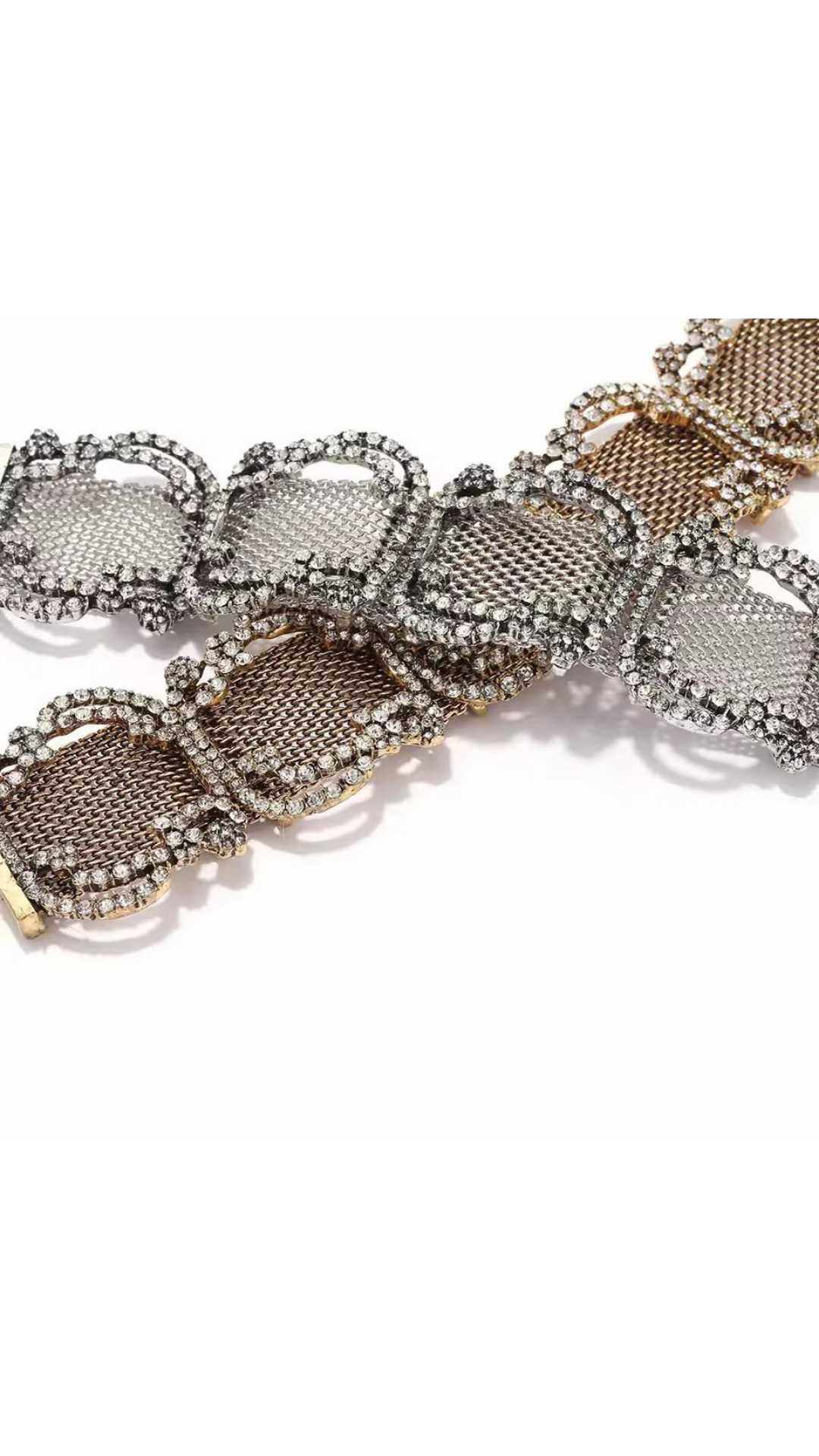 Rhinestone choker